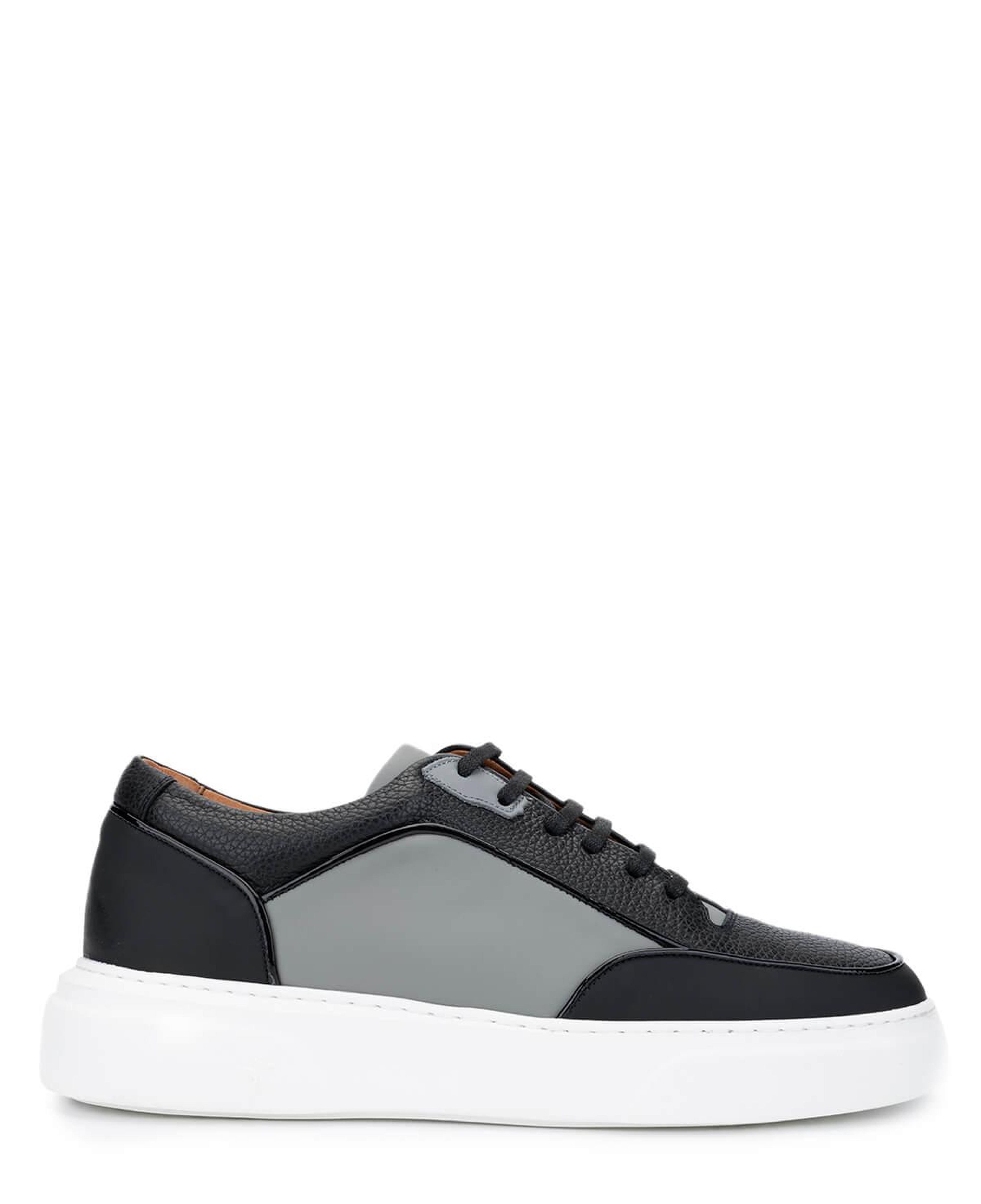Tamer Tanca Erkek Hakiki Deri Siyah Sneakers & Spor Ayakkabı