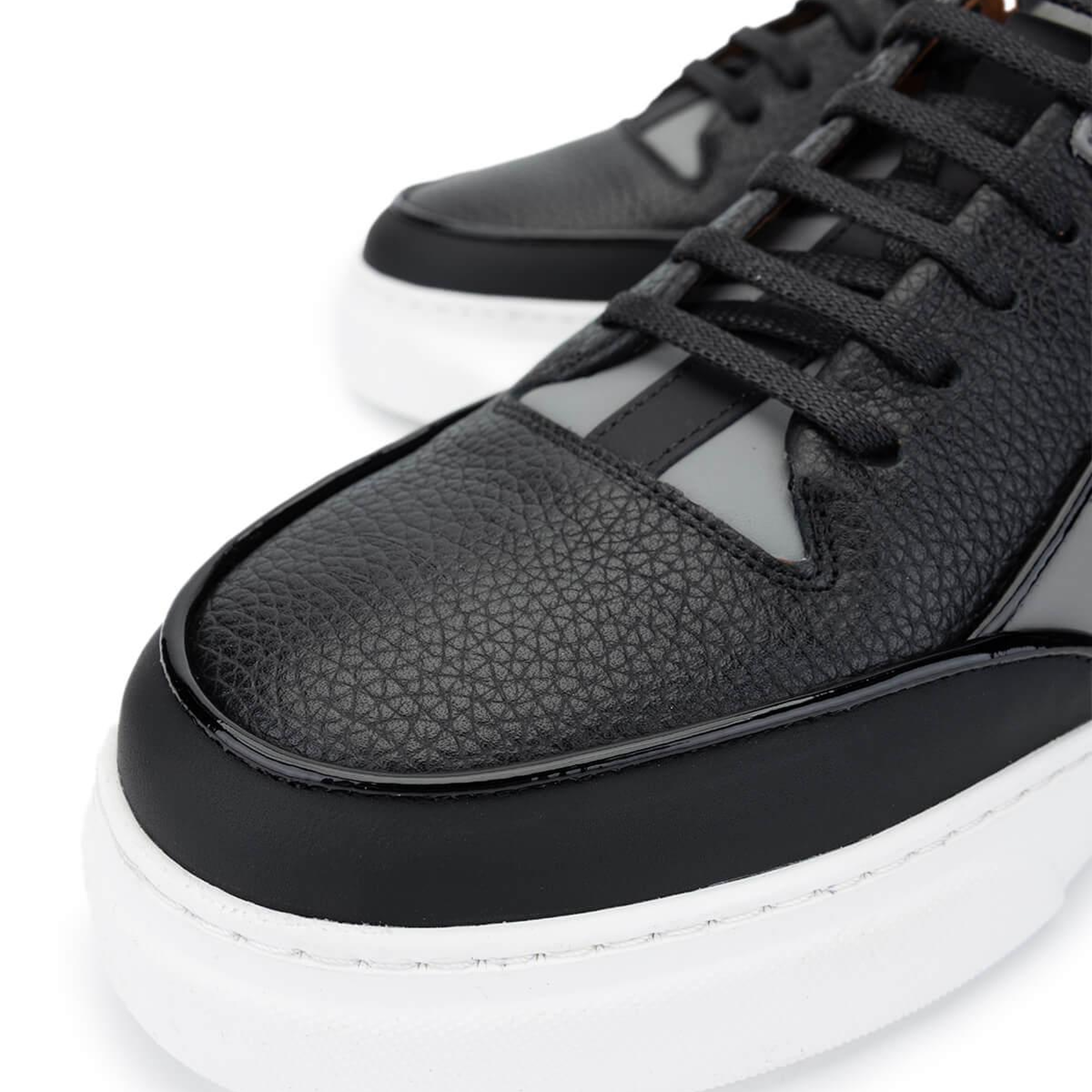 Tamer Tanca Erkek Hakiki Deri Siyah Sneakers & Spor Ayakkabı