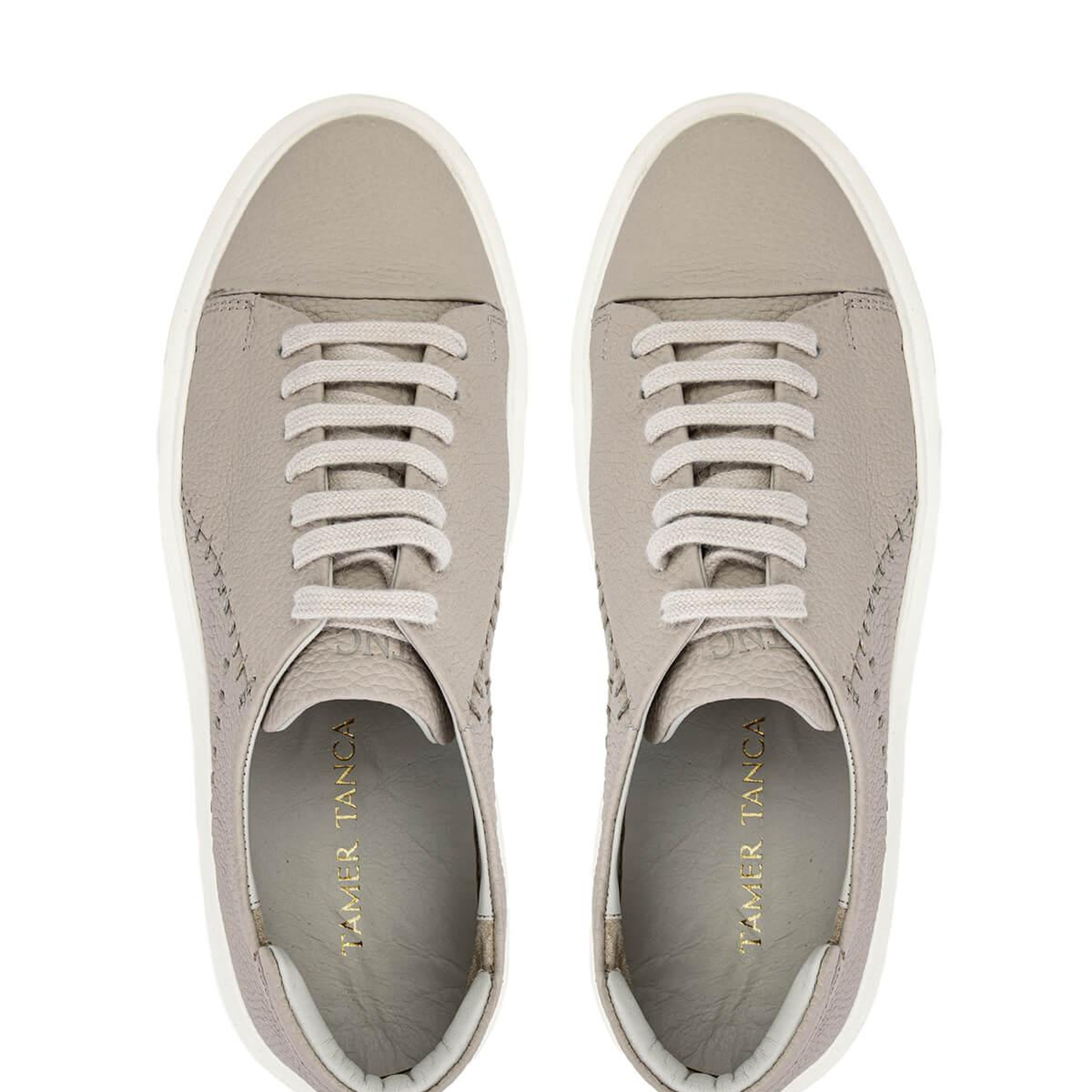 Tamer Tanca Erkek Hakiki Deri Bej Sneakers & Spor Ayakkabı