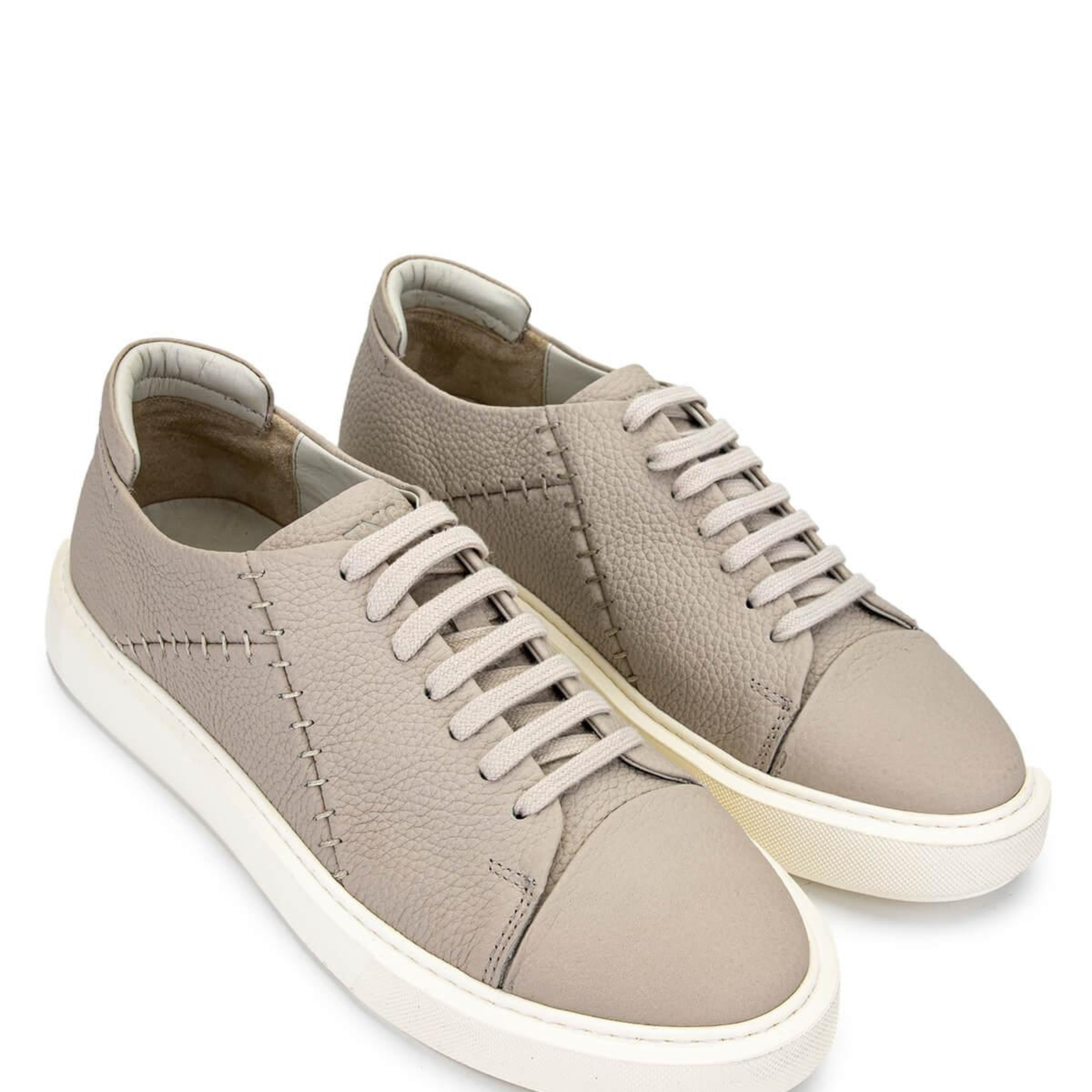 Tamer Tanca Erkek Hakiki Deri Bej Sneakers & Spor Ayakkabı