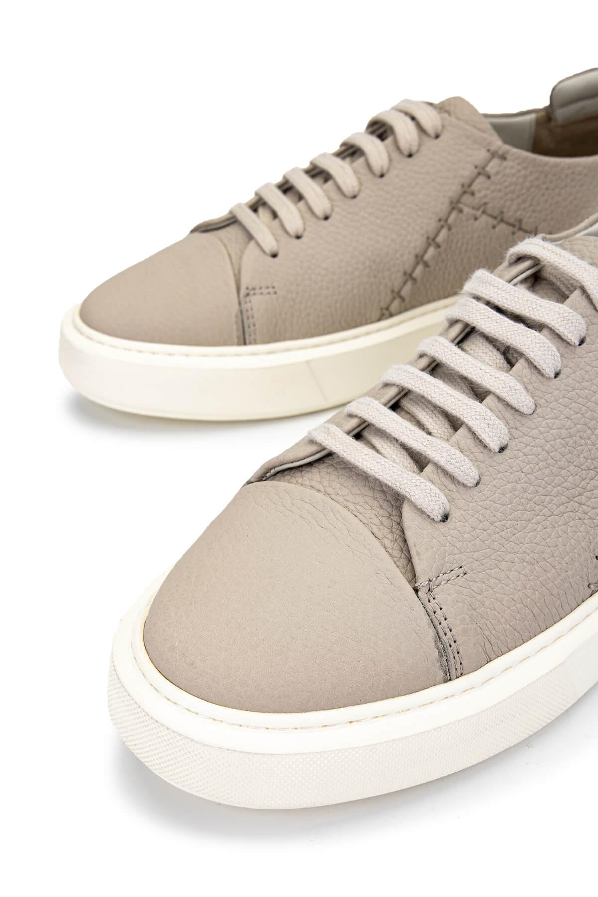 Tamer Tanca Erkek Hakiki Deri Bej Sneakers & Spor Ayakkabı