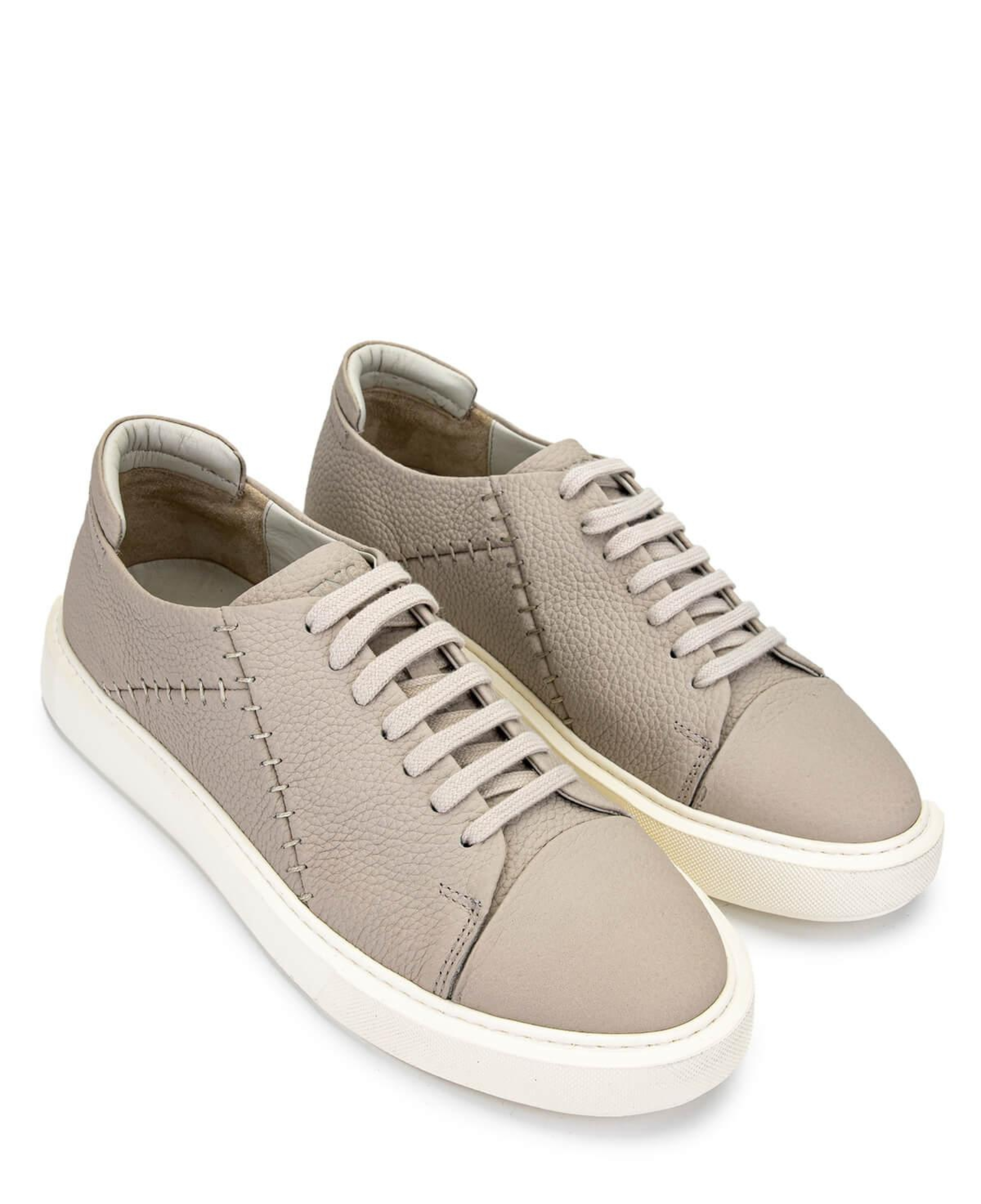 Tamer Tanca Erkek Hakiki Deri Bej Sneakers & Spor Ayakkabı