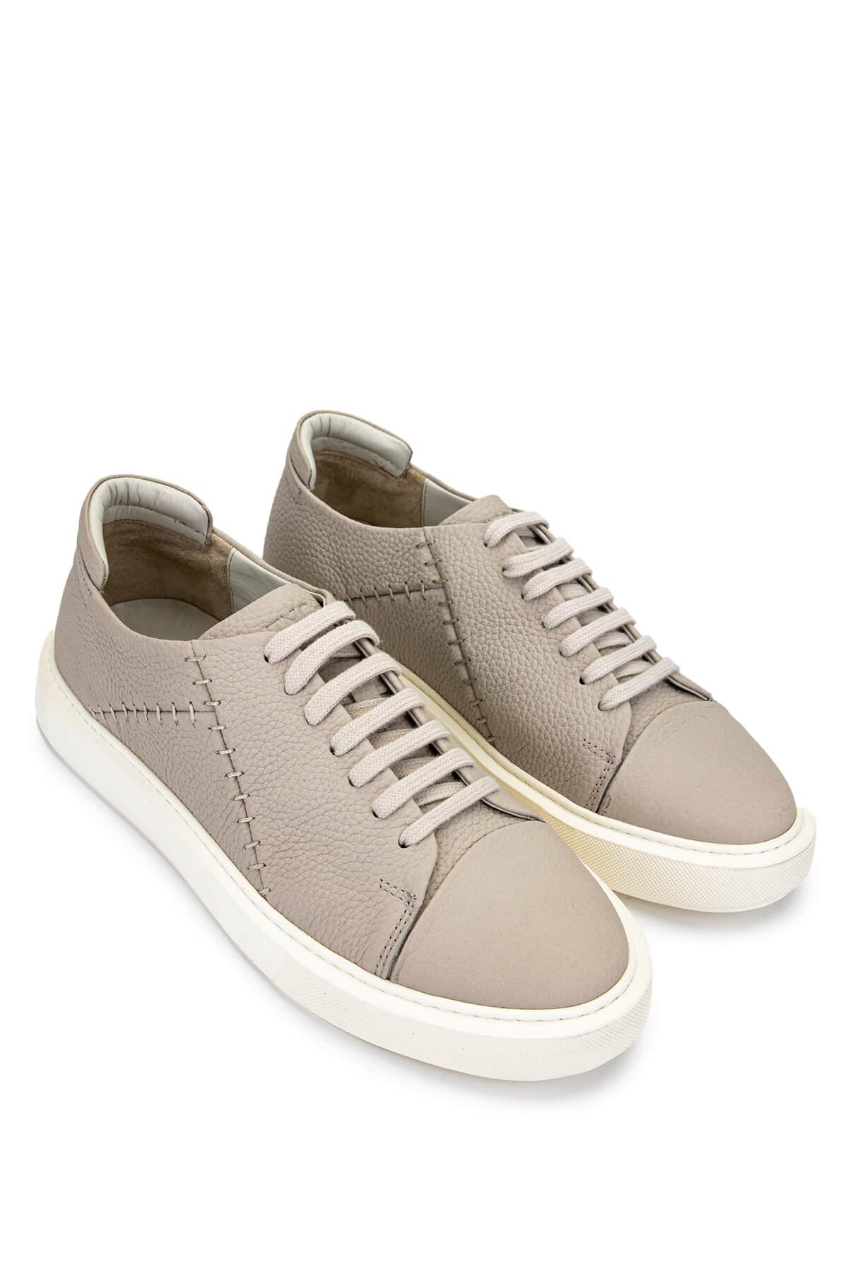 Tamer Tanca Erkek Hakiki Deri Bej Sneakers & Spor Ayakkabı