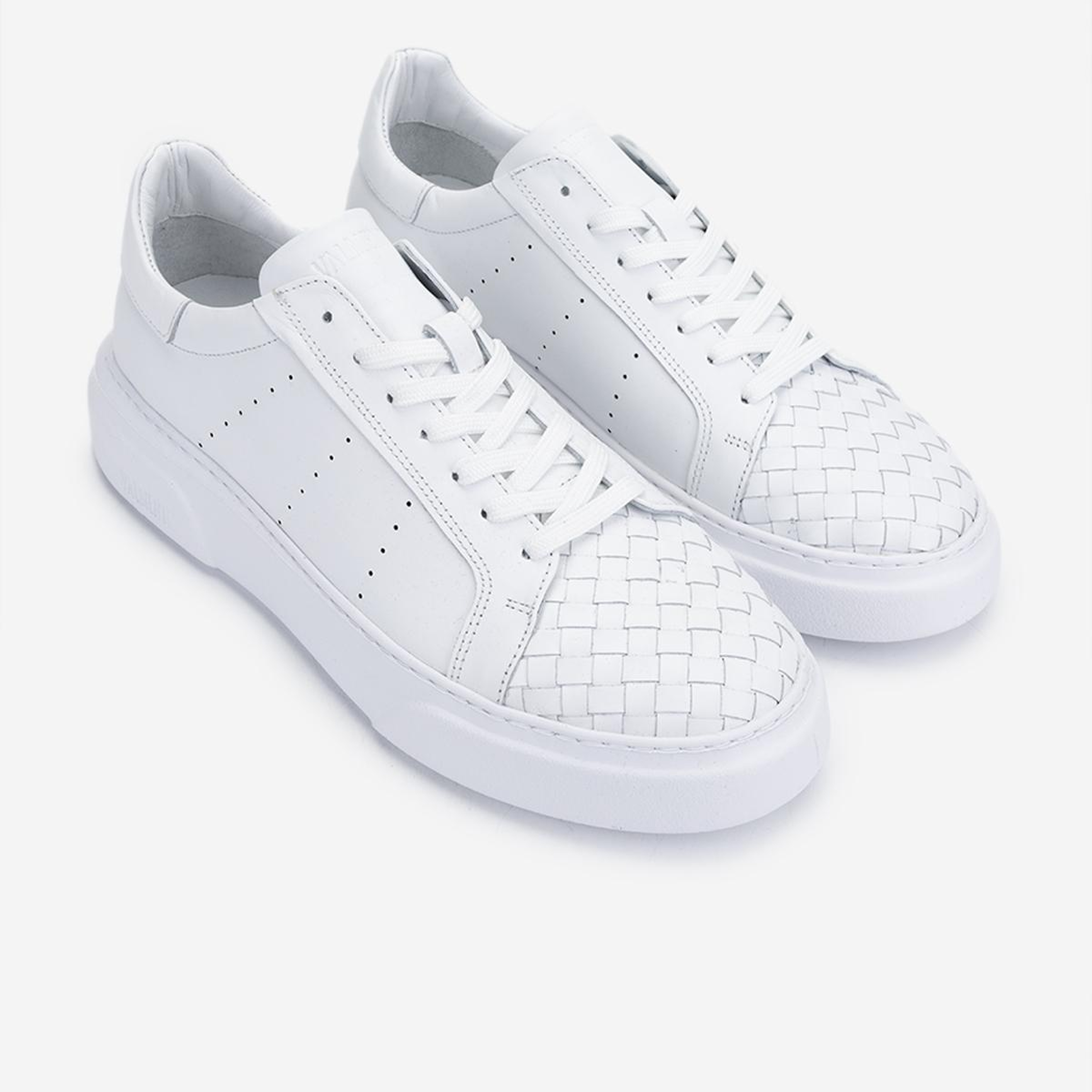 Valmenti Erkek Hakiki Deri Beyaz Sneakers & Spor Ayakkabı