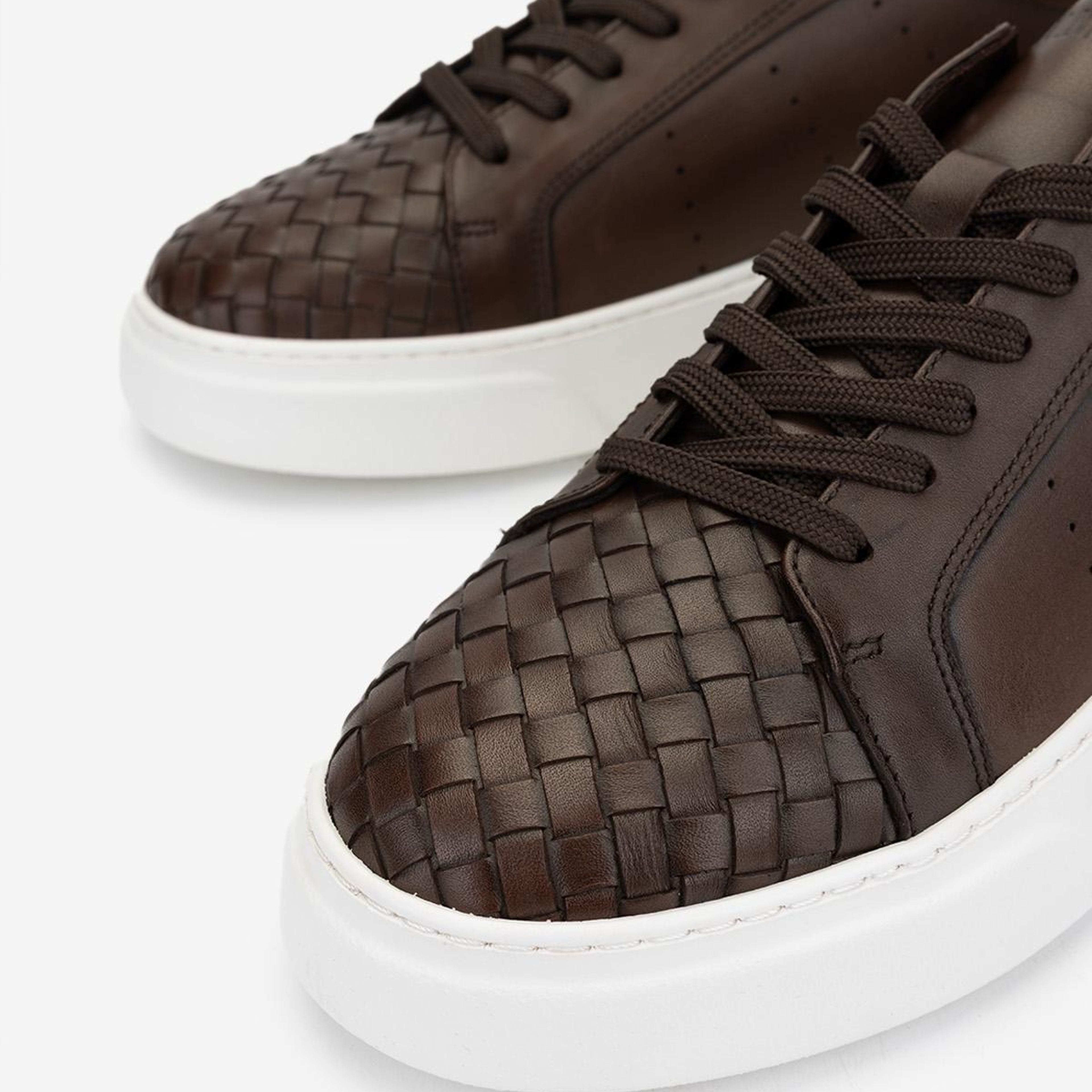 Valmenti Erkek Hakiki Deri Kahverengi Sneakers & Spor Ayakkabı