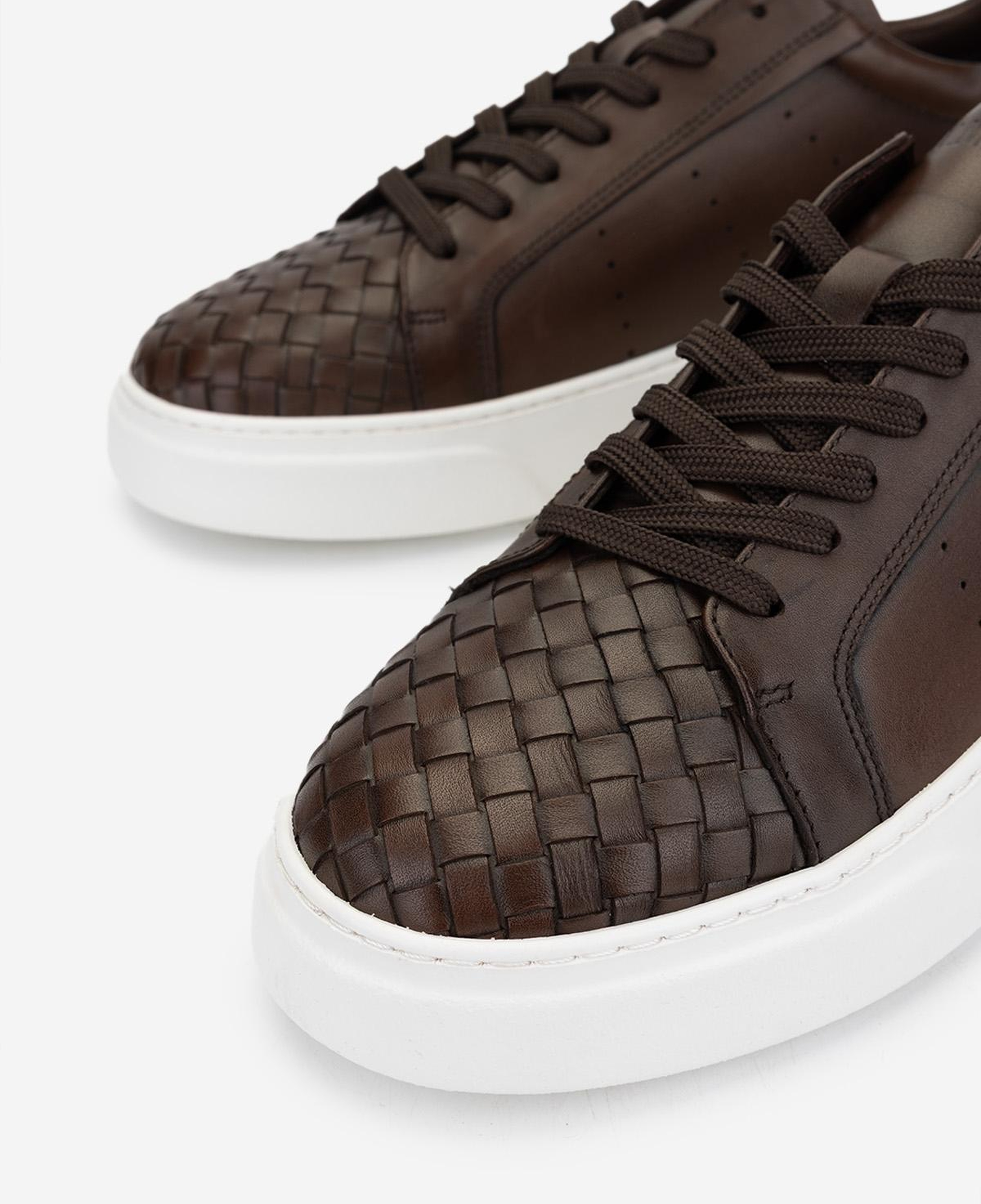 Valmenti Erkek Hakiki Deri Kahverengi Sneakers & Spor Ayakkabı