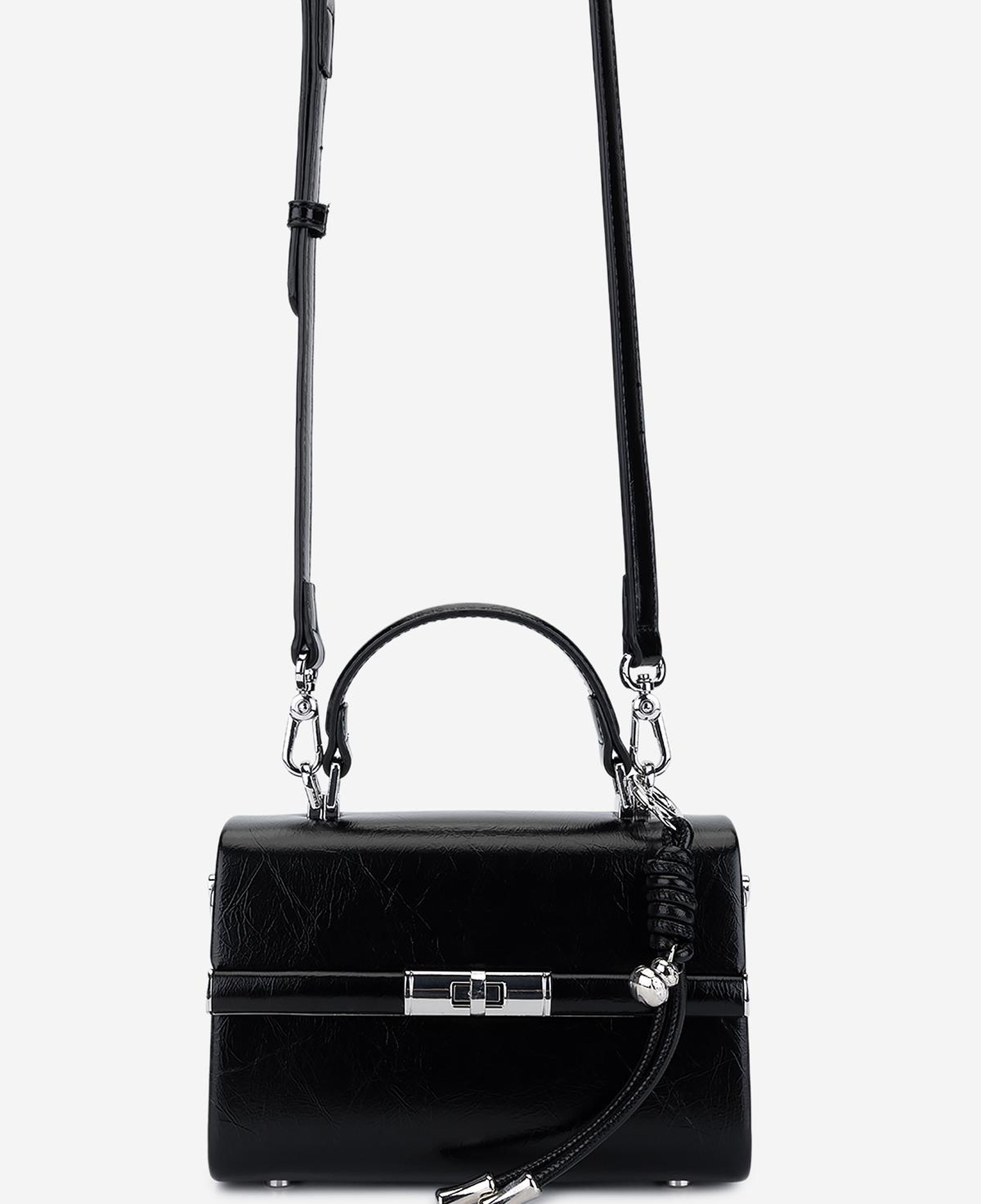 Valmenti Kadın Suni Deri Siyah El Çantası