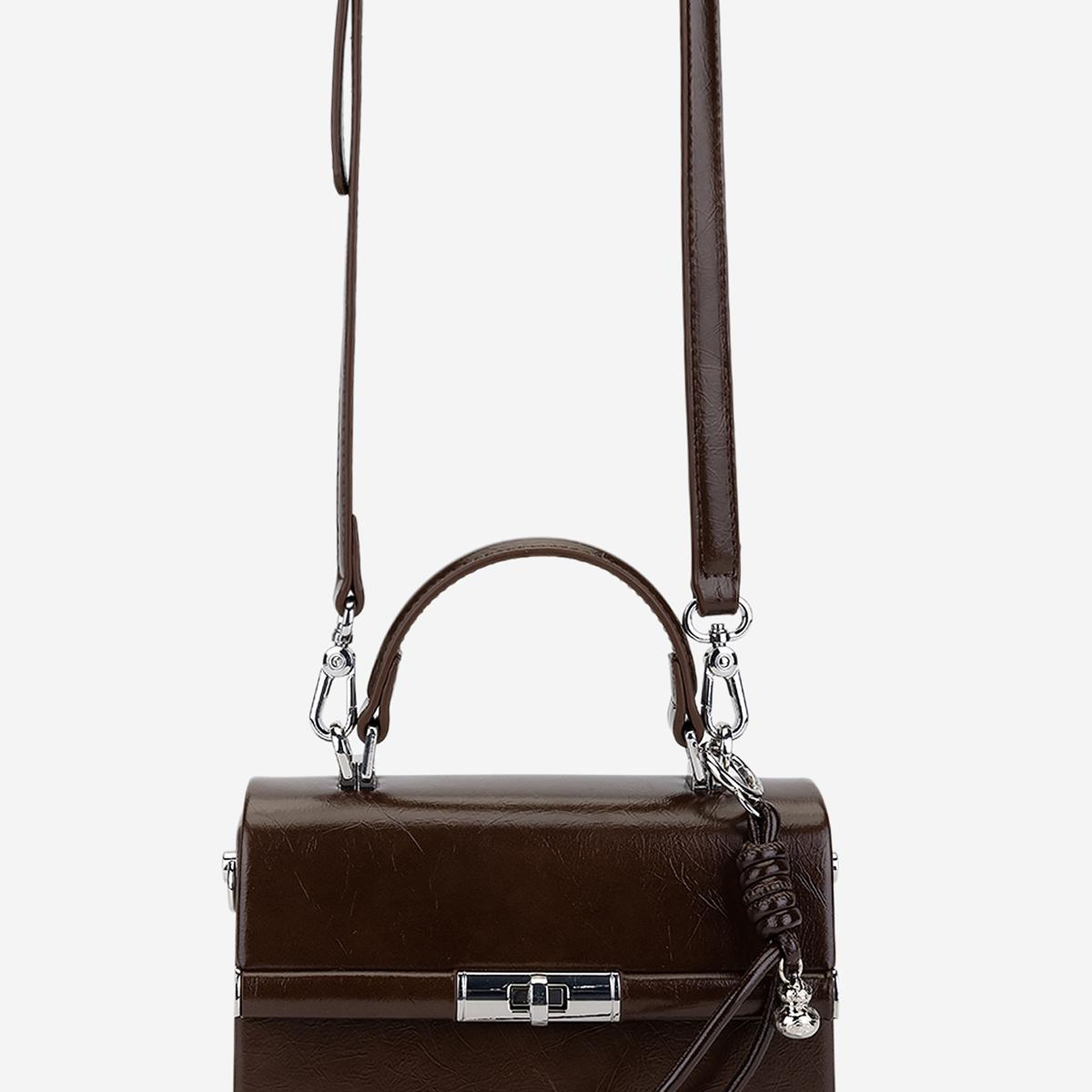 Valmenti Kadın Suni Deri Kahverengi El Çantası