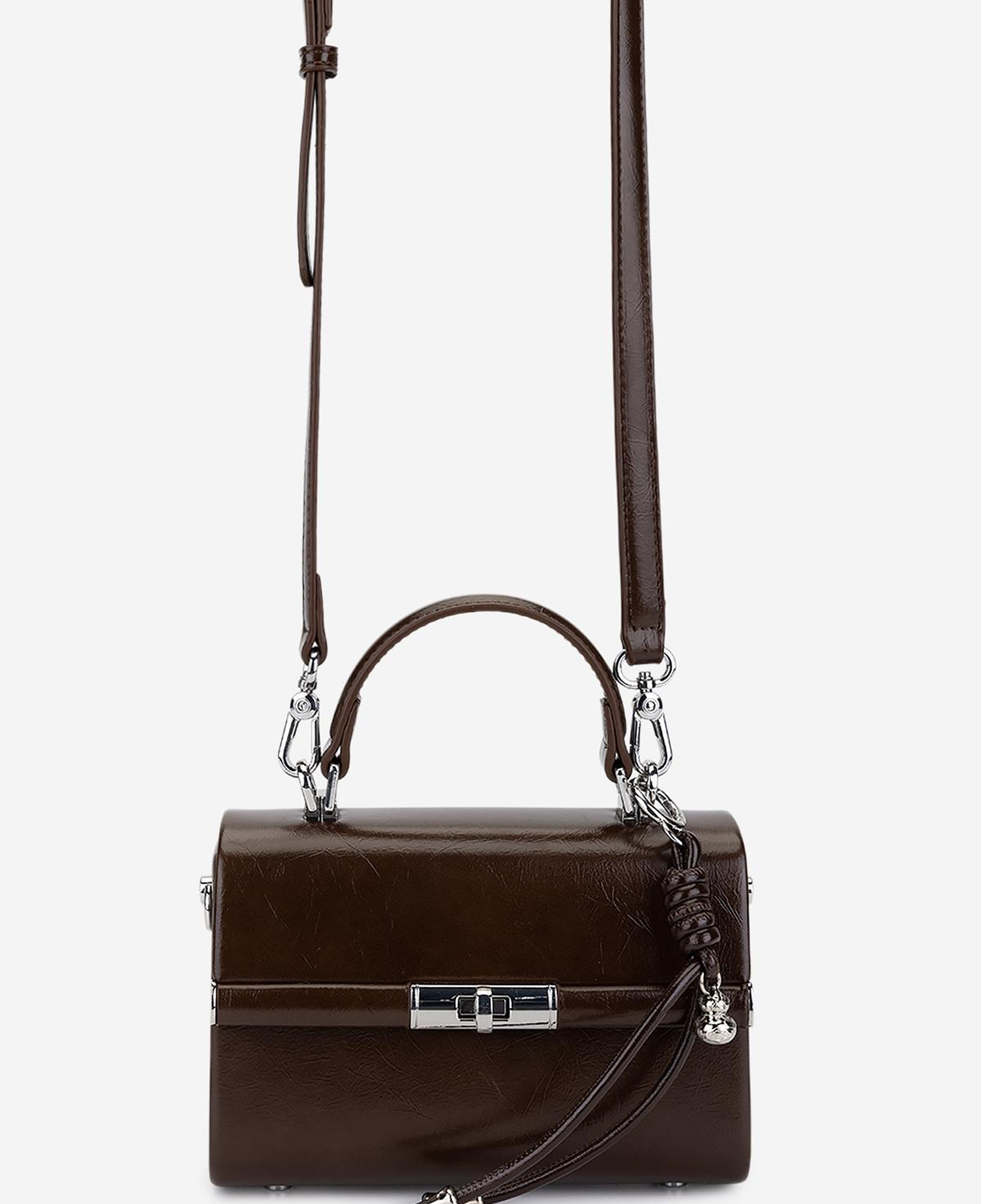 Valmenti Kadın Suni Deri Kahverengi El Çantası