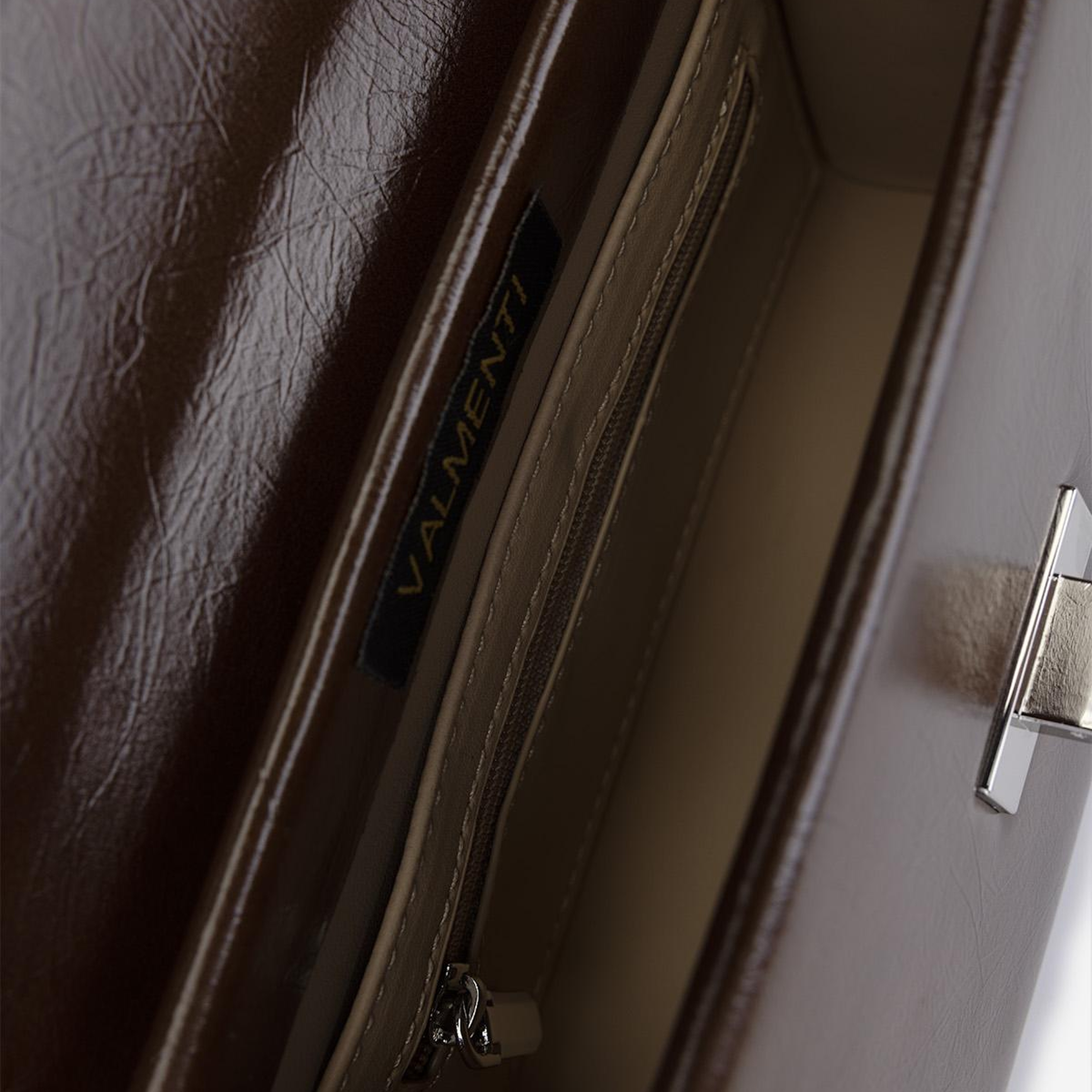 Valmenti Kadın Suni Deri Kahverengi El Çantası