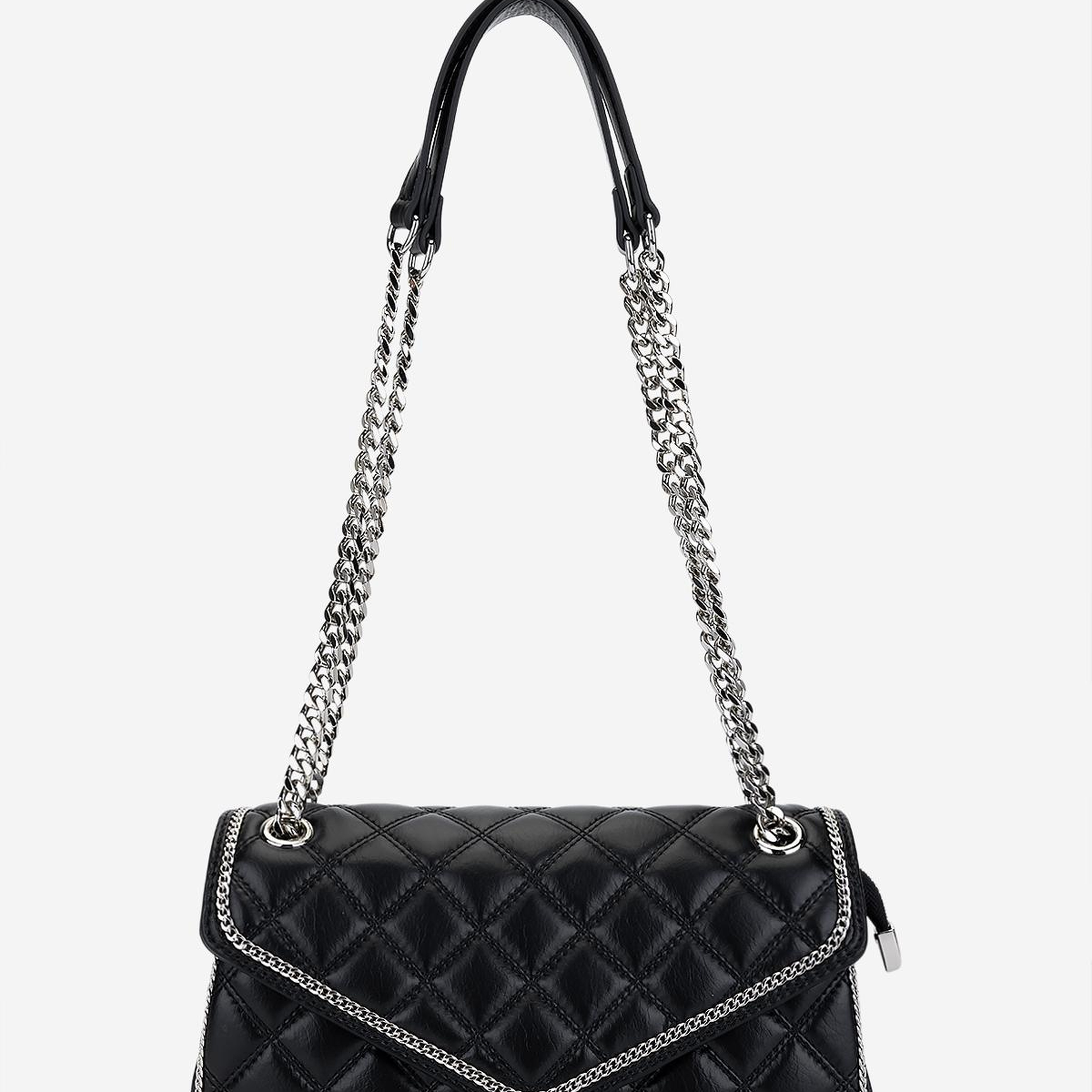 Valmenti Kadın Suni Deri Siyah Omuz Çanta