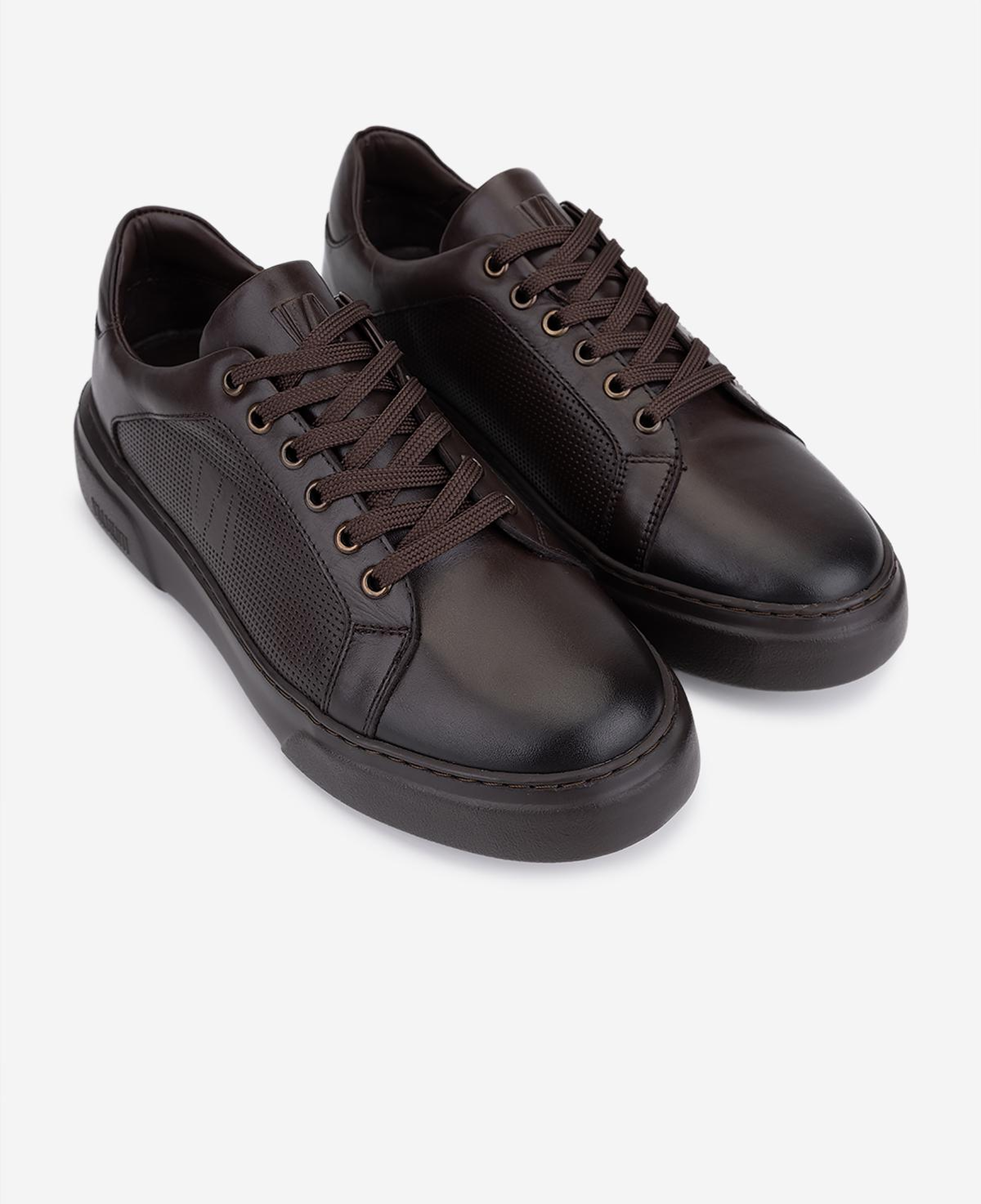 Valmenti Erkek Hakiki Deri Kahverengi Sneakers & Spor Ayakkabı