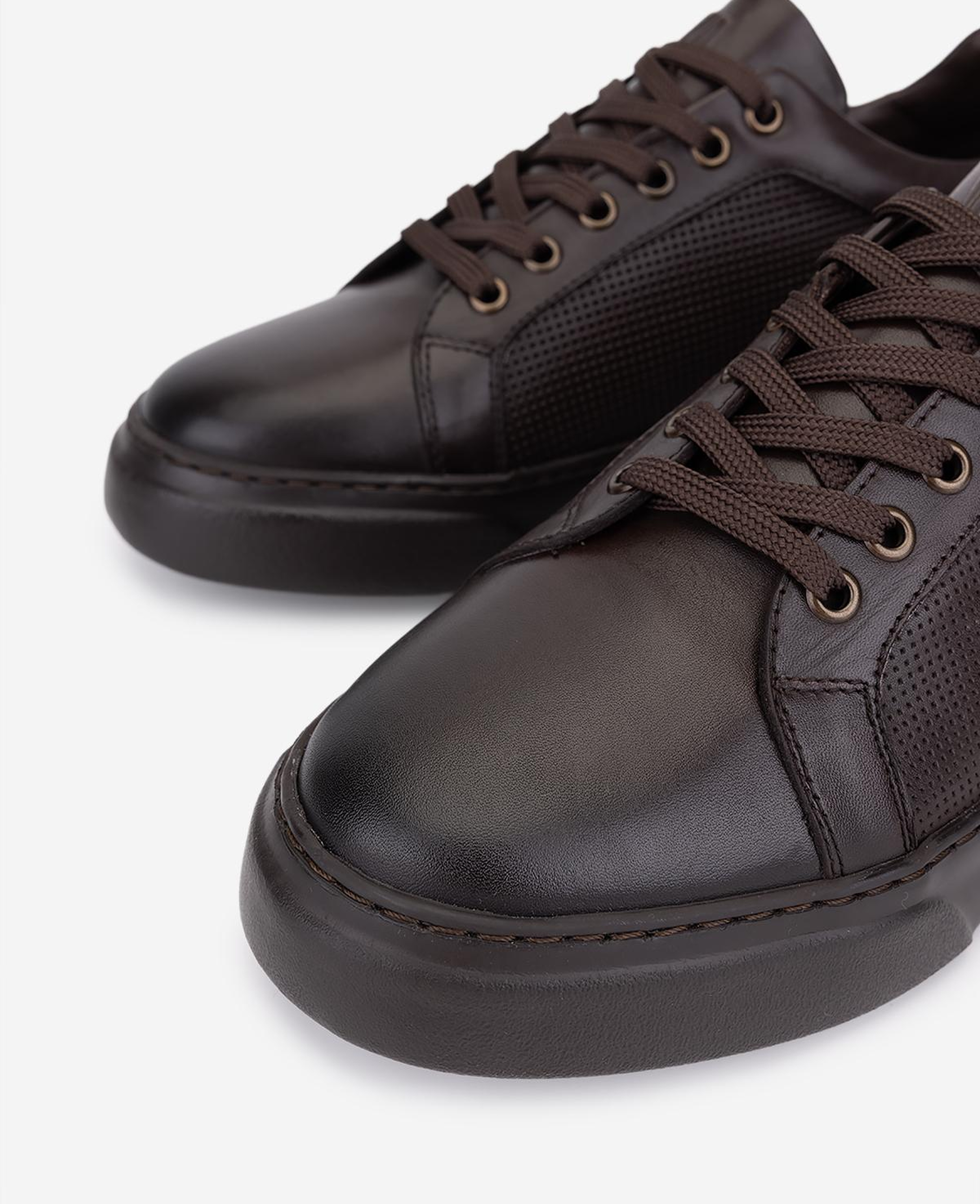 Valmenti Erkek Hakiki Deri Kahverengi Sneakers & Spor Ayakkabı