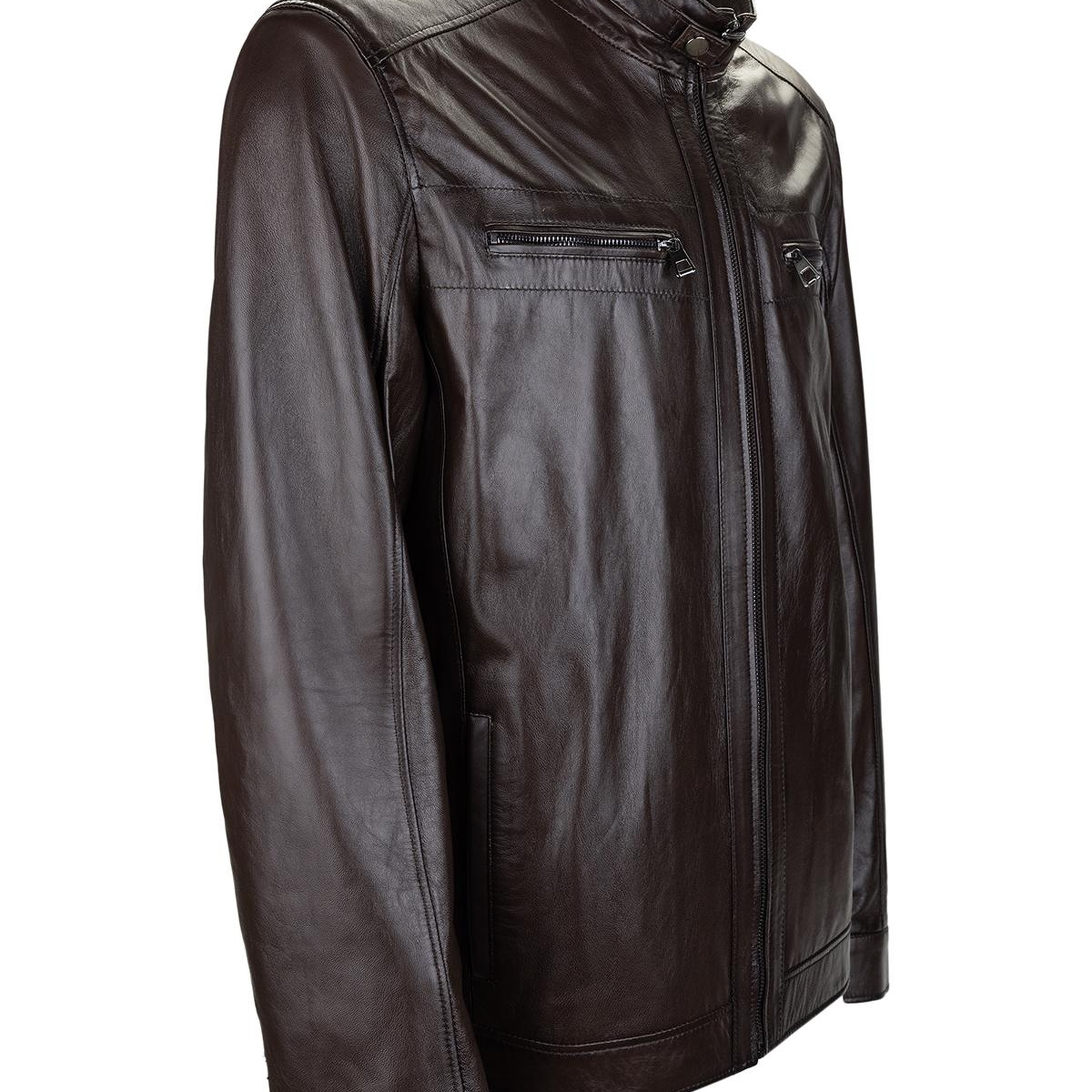 Tamer Tanca Erkek Hakiki Deri Kahverengi Deri Mont