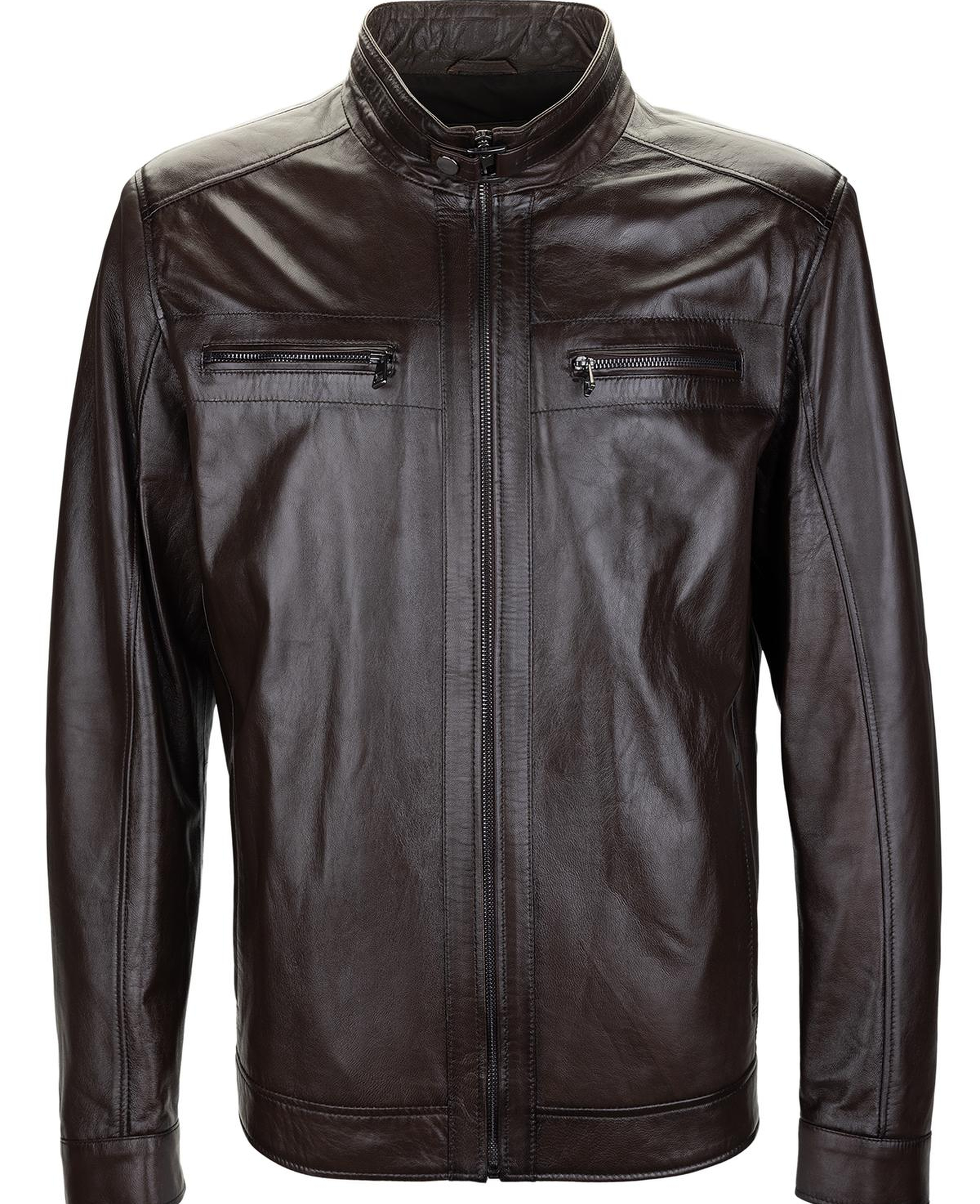 Tamer Tanca Erkek Hakiki Deri Kahverengi Deri Mont