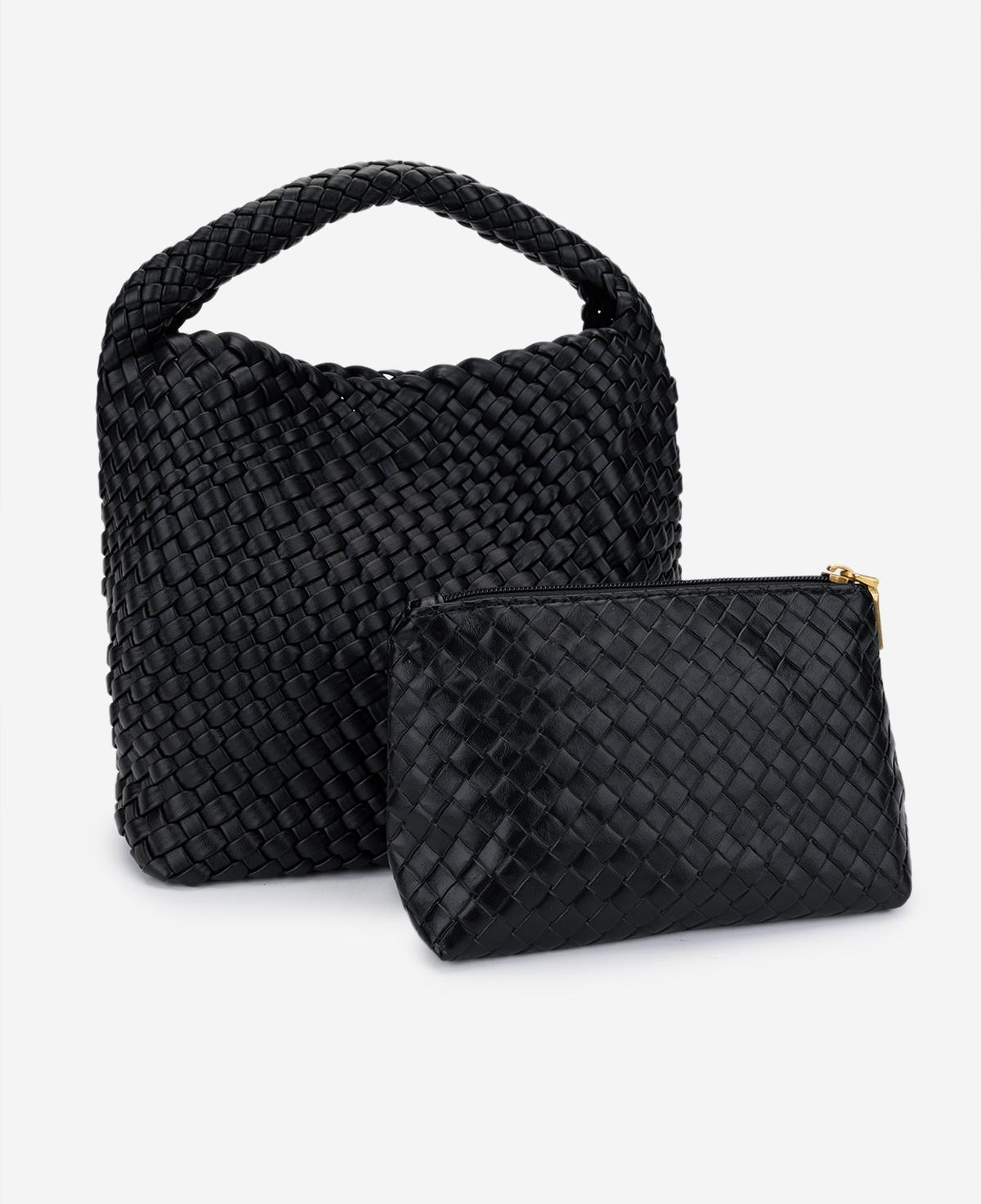 Valmenti Kadın Suni Deri Siyah Omuz Çanta