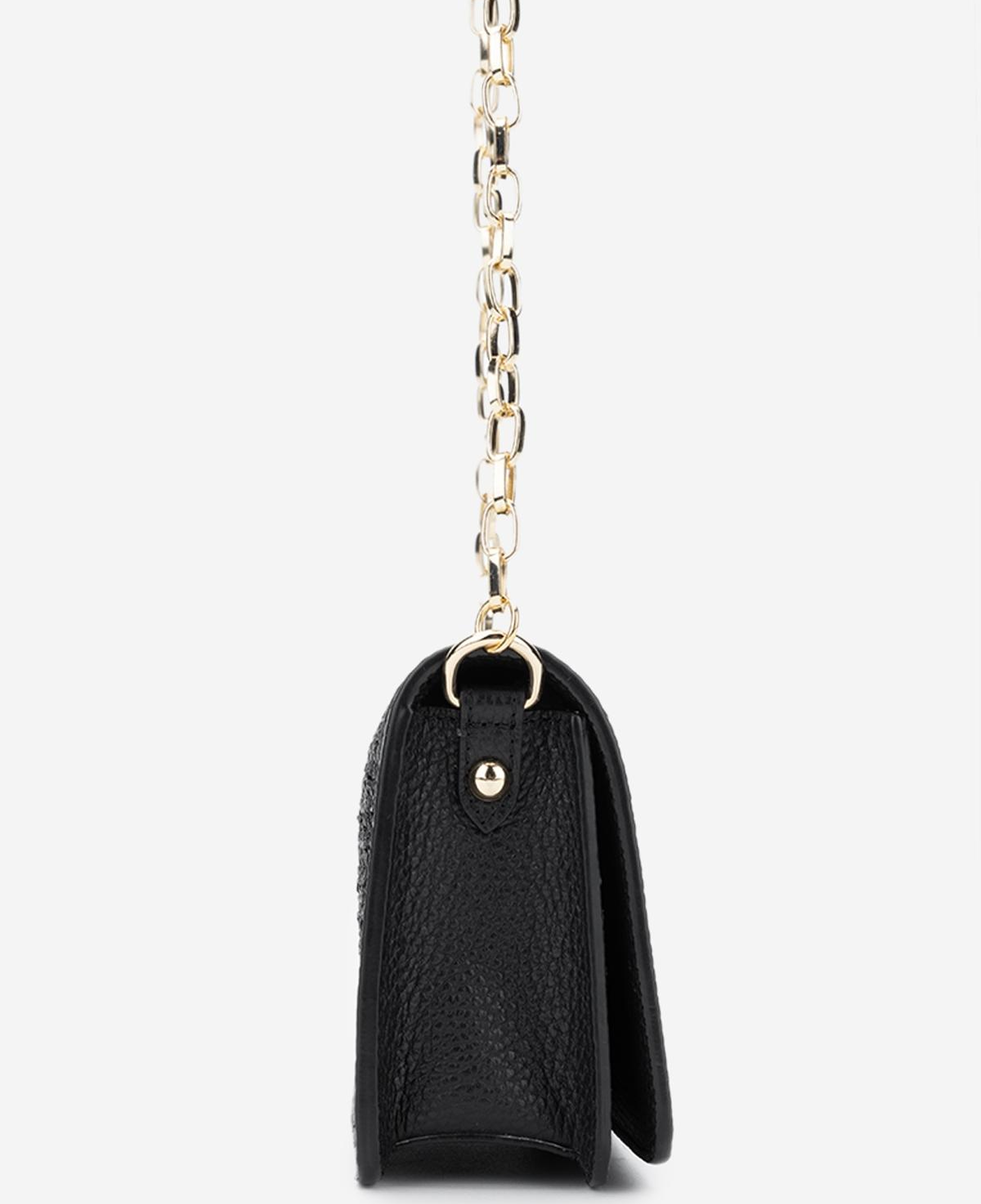 Valmenti Kadın Deri Hasır Siyah Omuz Çanta