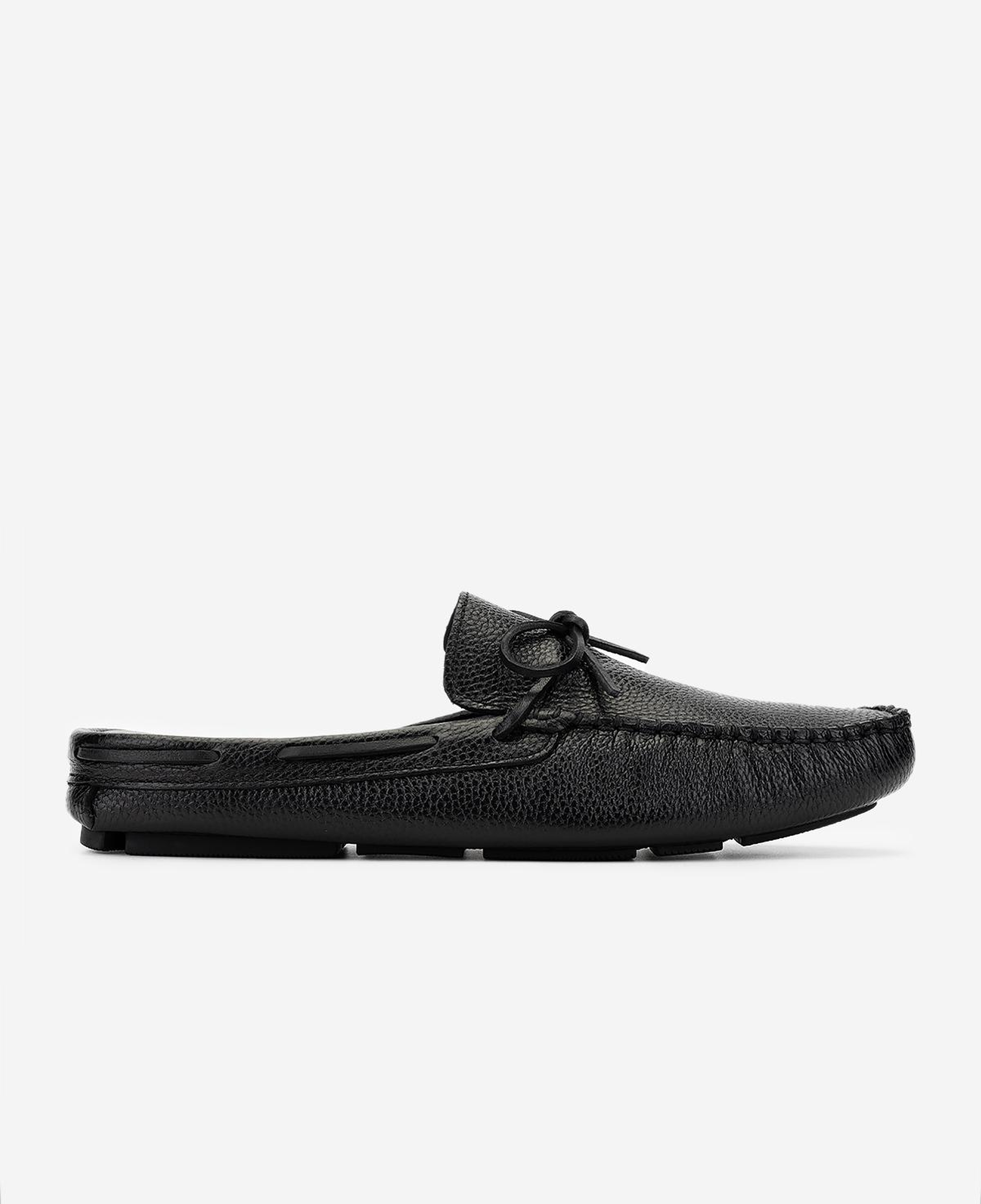 Valmenti Erkek Hakiki Deri Siyah Floter Terlik