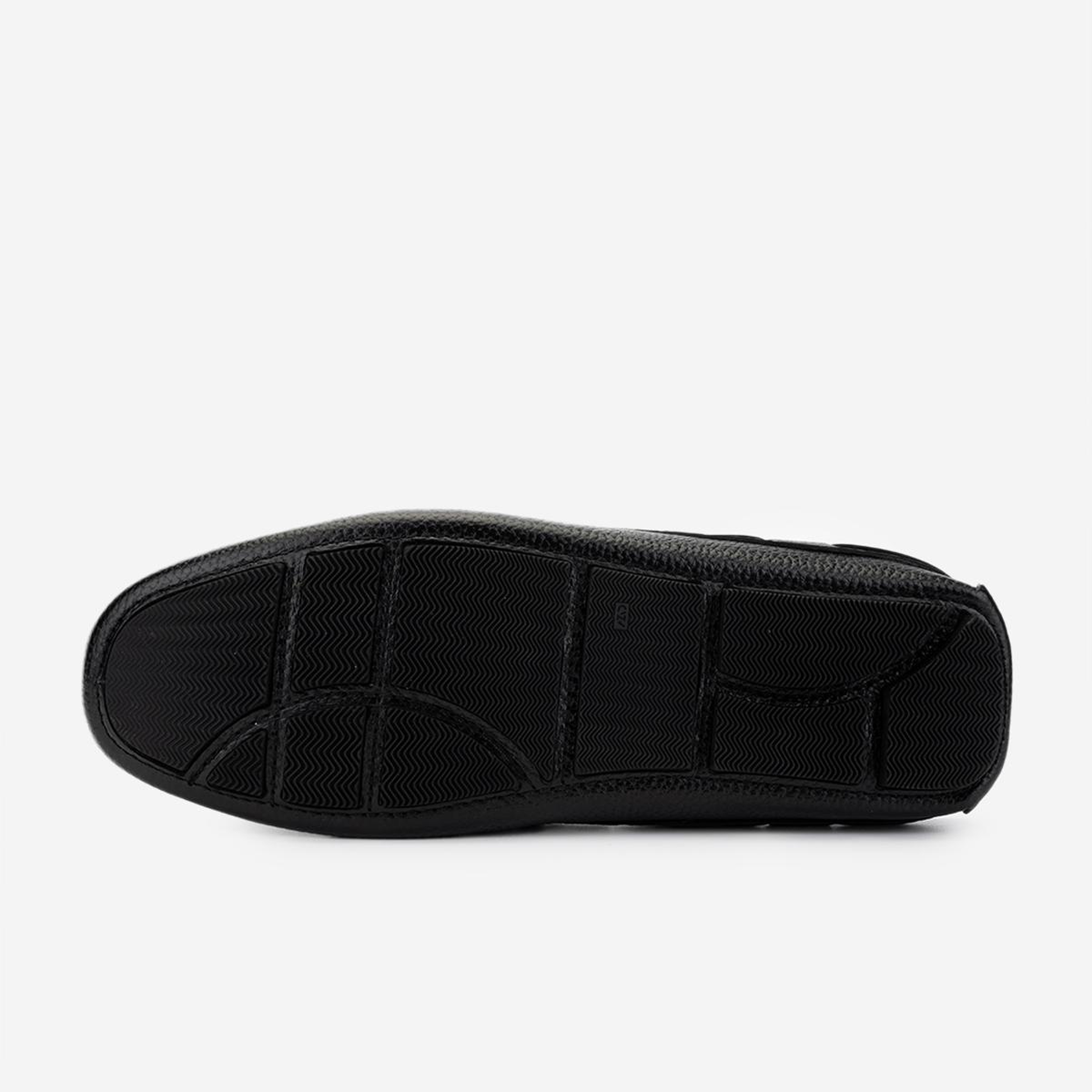 Valmenti Erkek Hakiki Deri Siyah Floter Terlik