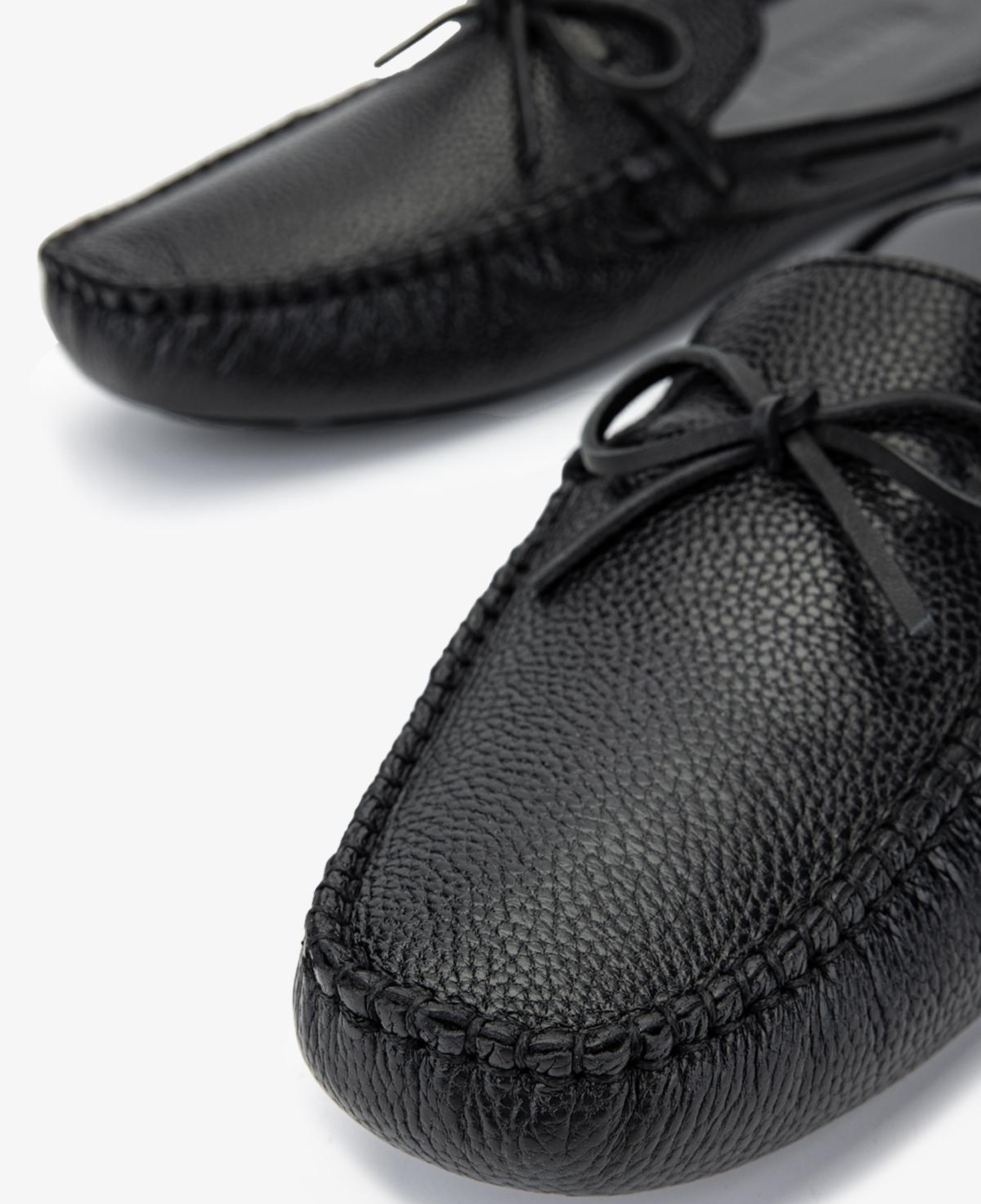 Tamer Tanca Erkek Hakiki Deri Siyah Floter Terlik