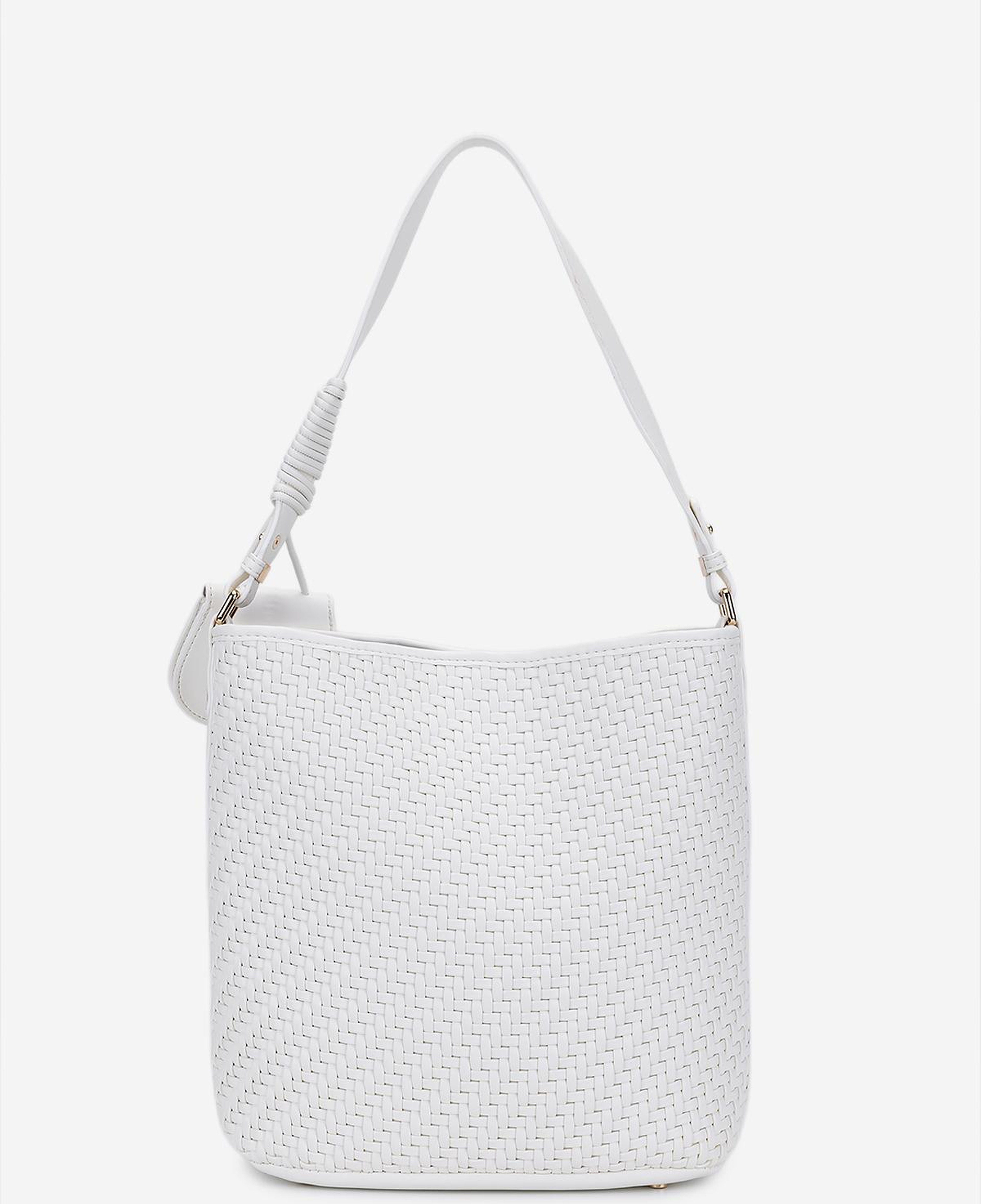 Valmenti Kadın Suni Deri Beyaz Omuz Çanta