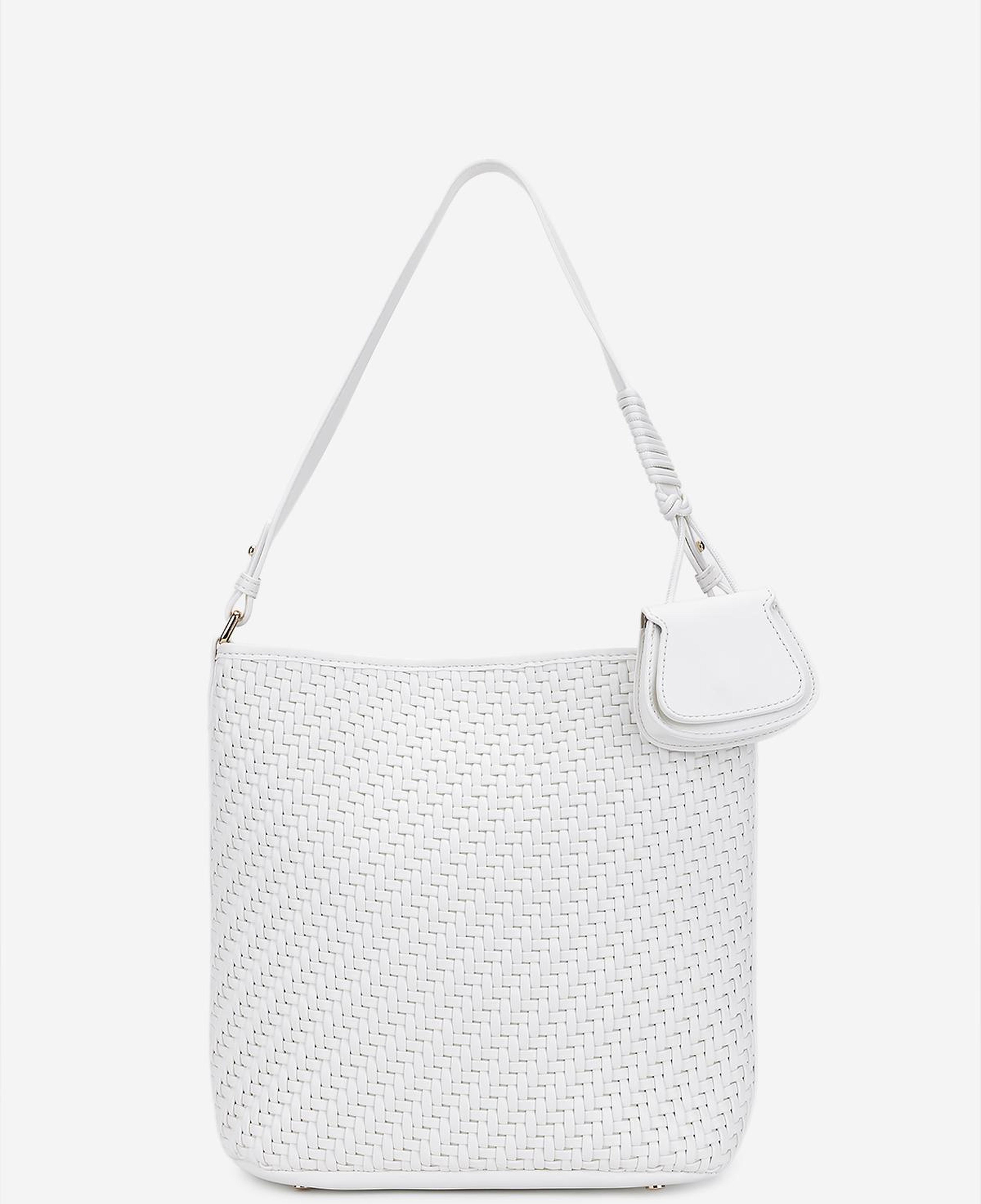 Valmenti Kadın Suni Deri Beyaz Omuz Çanta