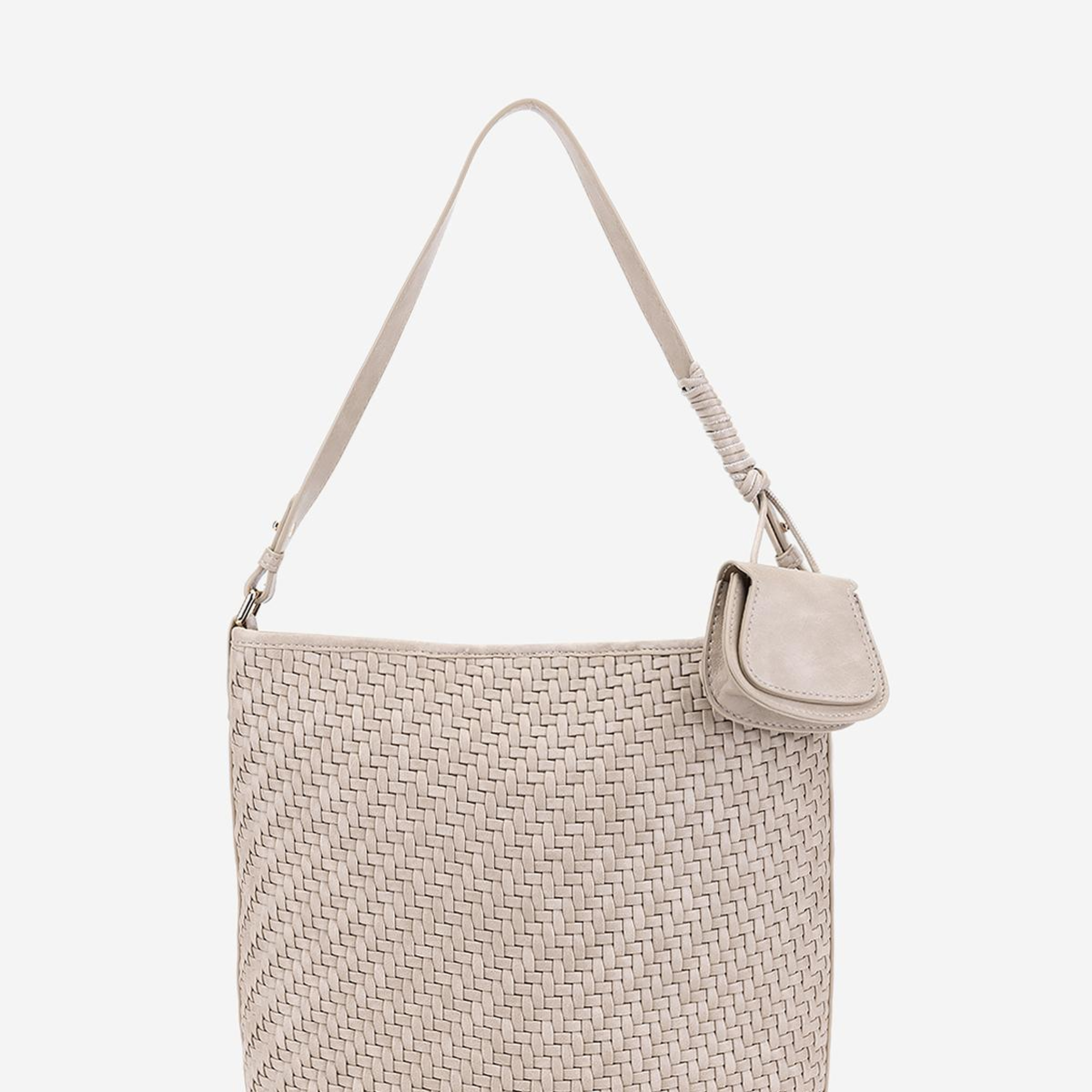 Valmenti Kadın Suni Deri Taupe Omuz Çanta