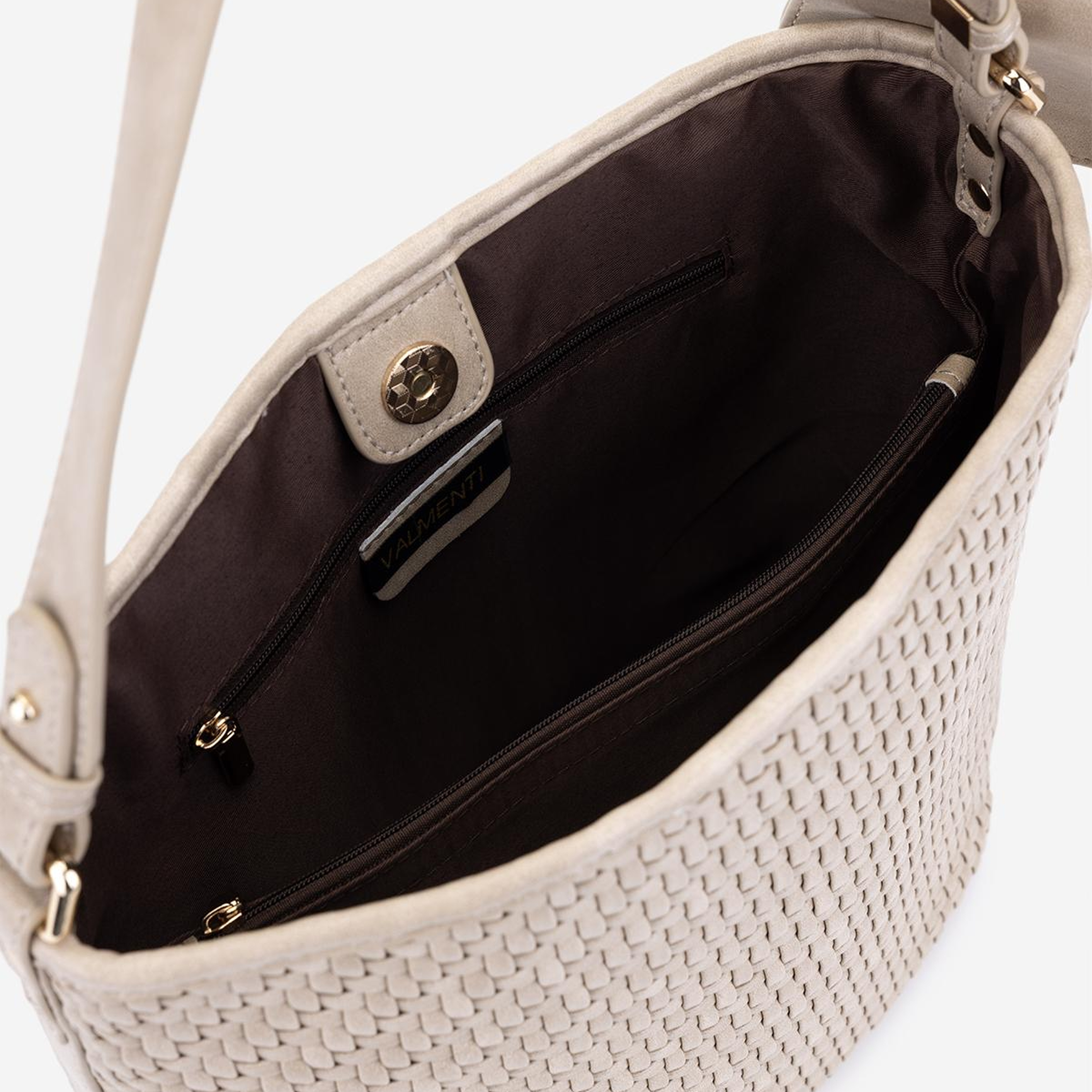 Valmenti Kadın Suni Deri Taupe Omuz Çanta