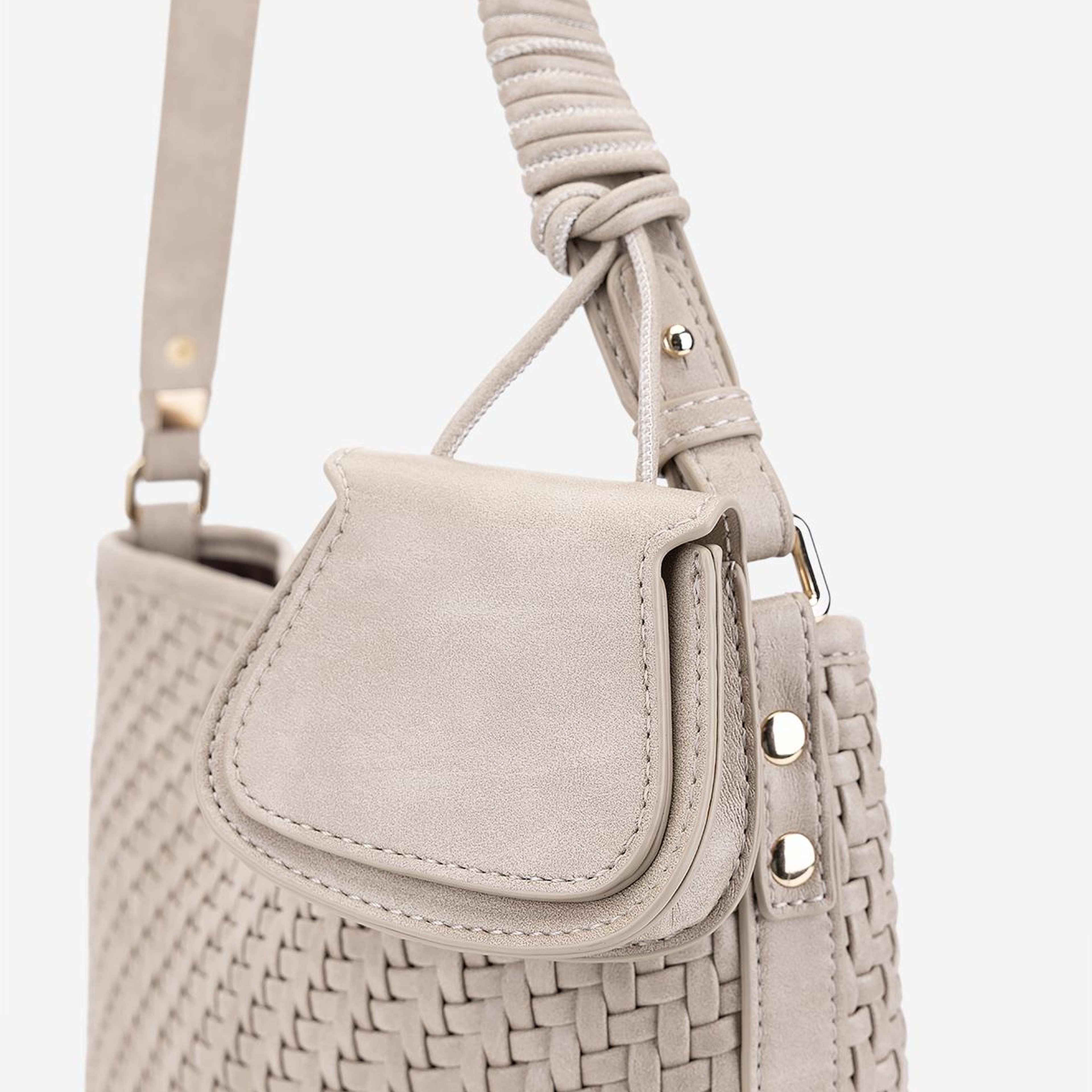 Valmenti Kadın Suni Deri Taupe Omuz Çanta