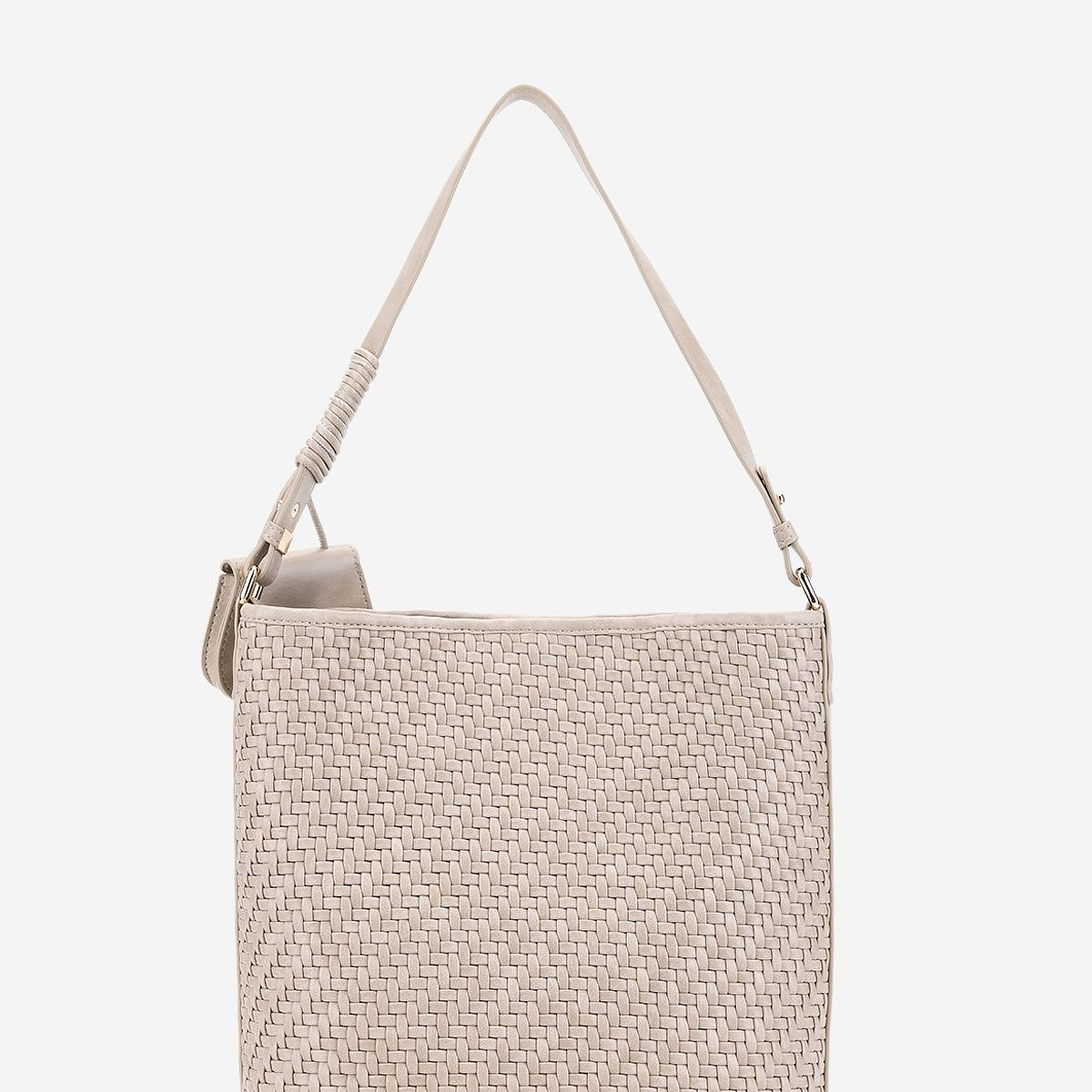 Valmenti Kadın Suni Deri Taupe Omuz Çanta