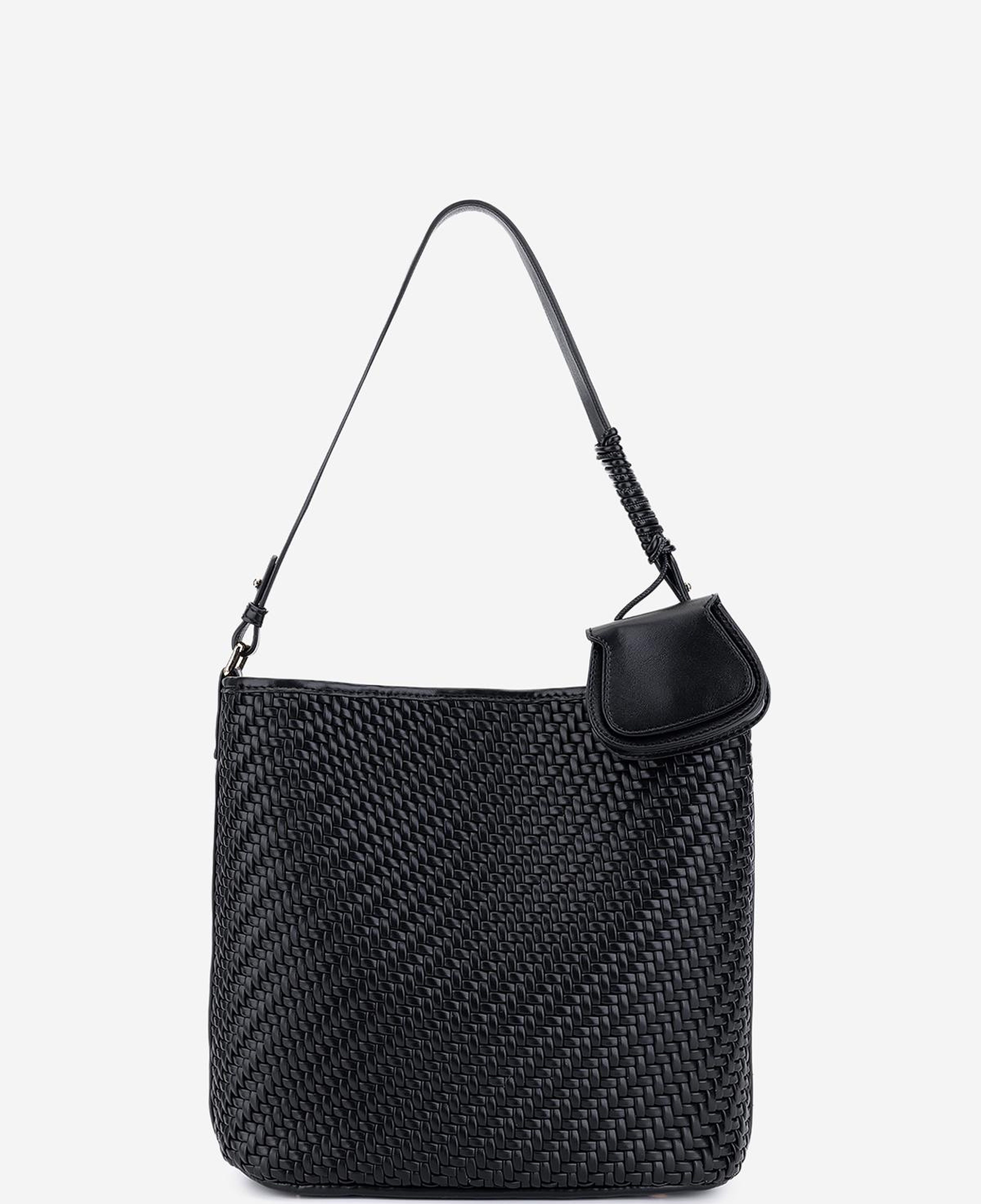 Valmenti Kadın Suni Deri Siyah Omuz Çanta