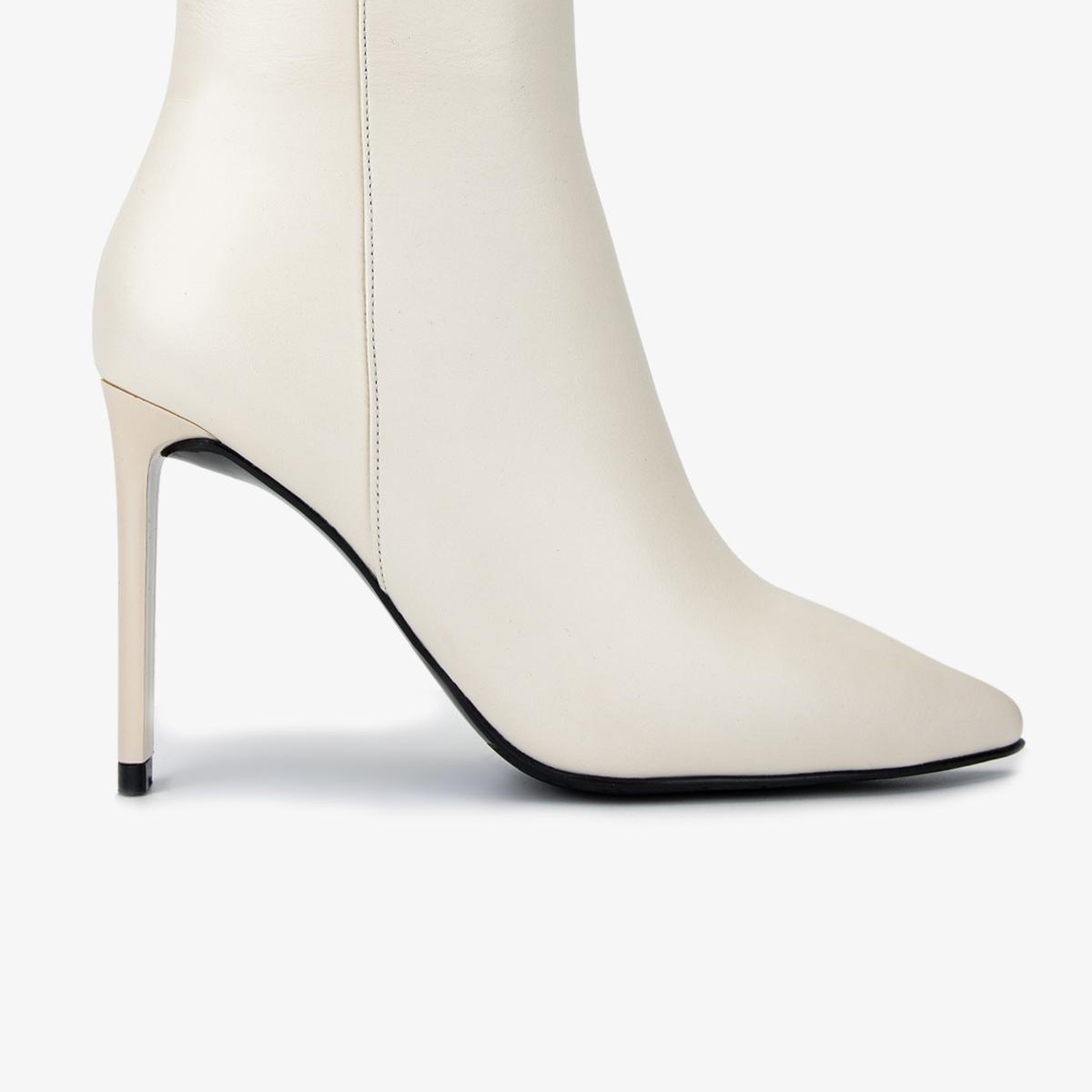 Valmenti Kadın Hakiki Deri Bej Topuklu Bot