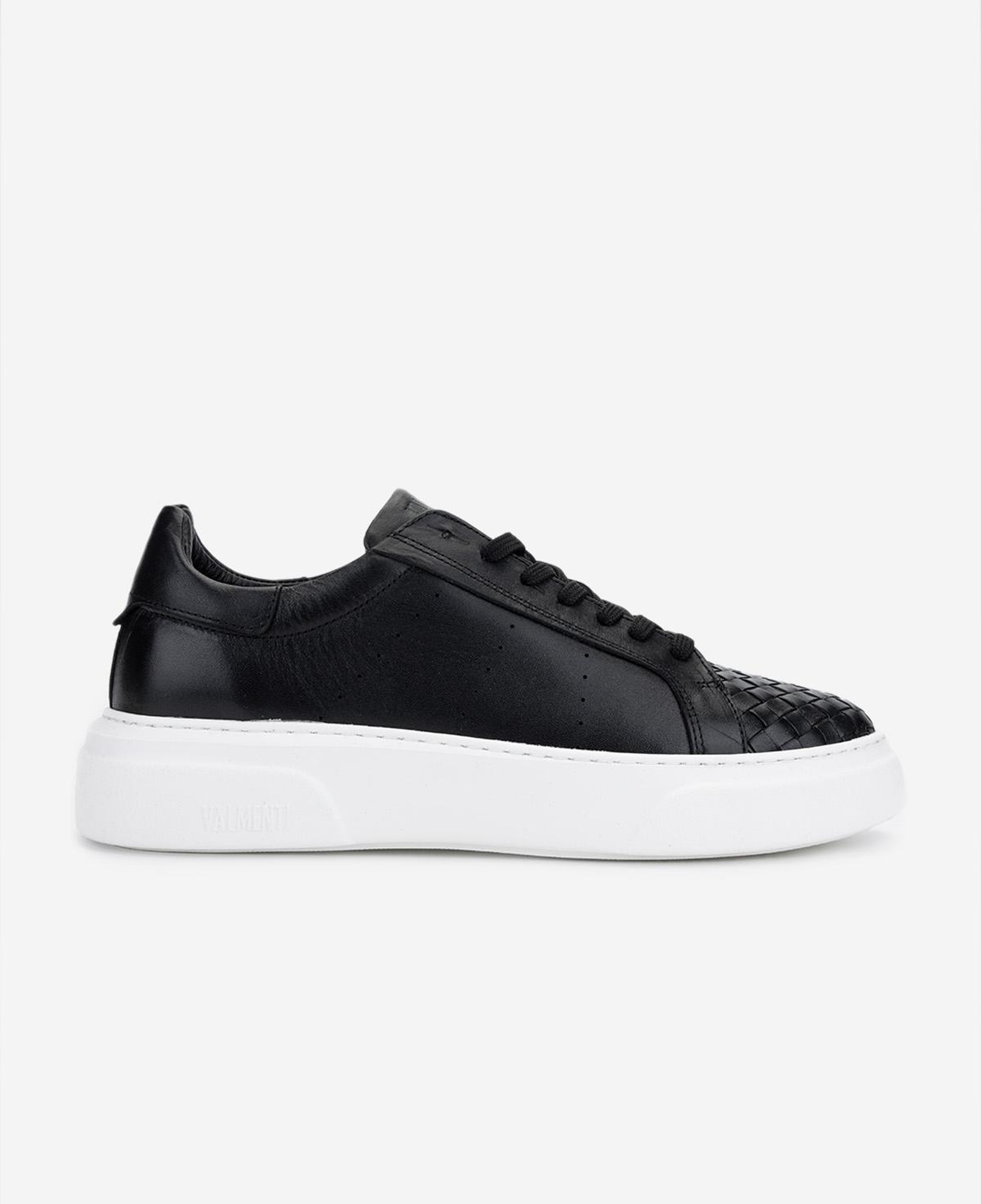 Valmenti Erkek Hakiki Deri Siyah Sneakers & Spor Ayakkabı