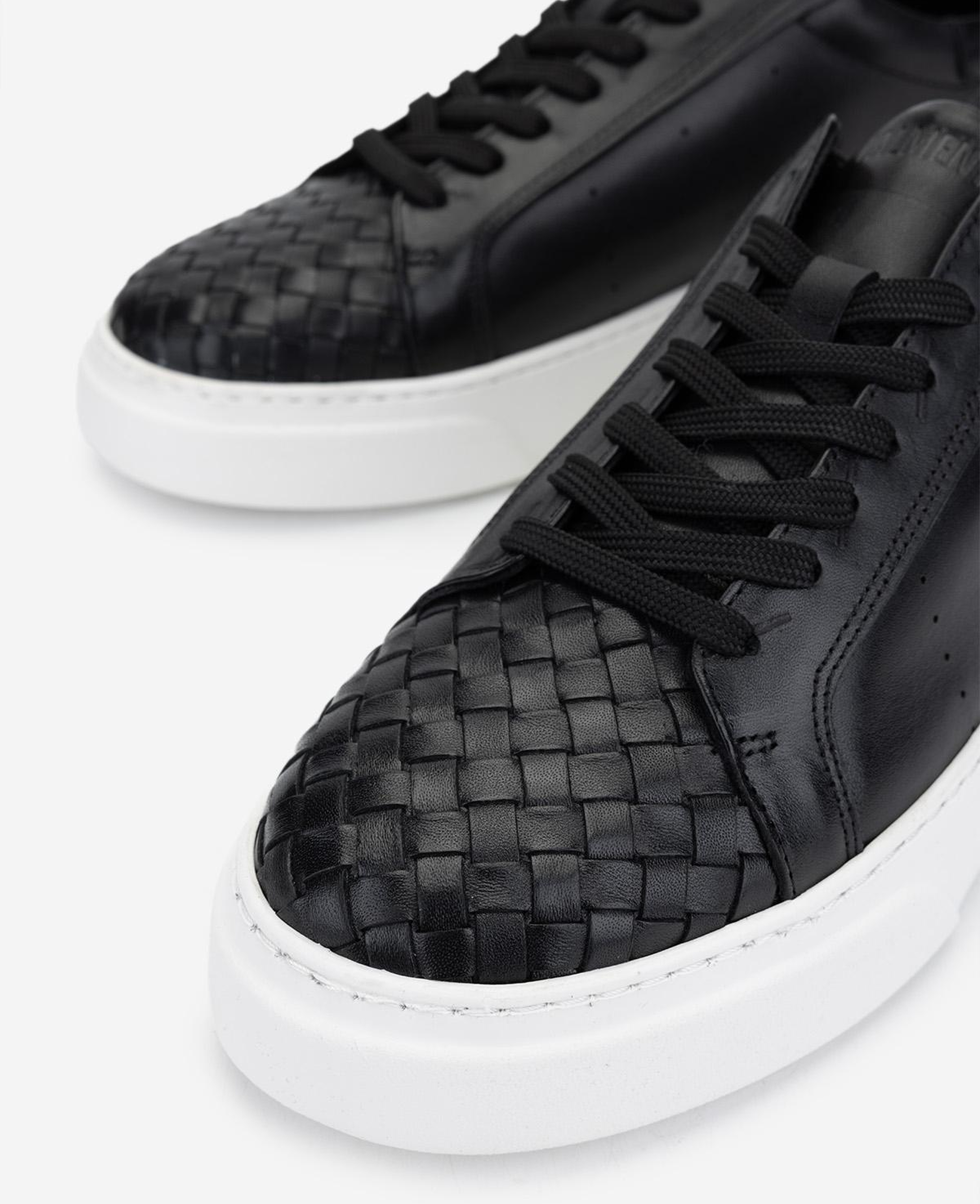 Valmenti Erkek Hakiki Deri Siyah Sneakers & Spor Ayakkabı