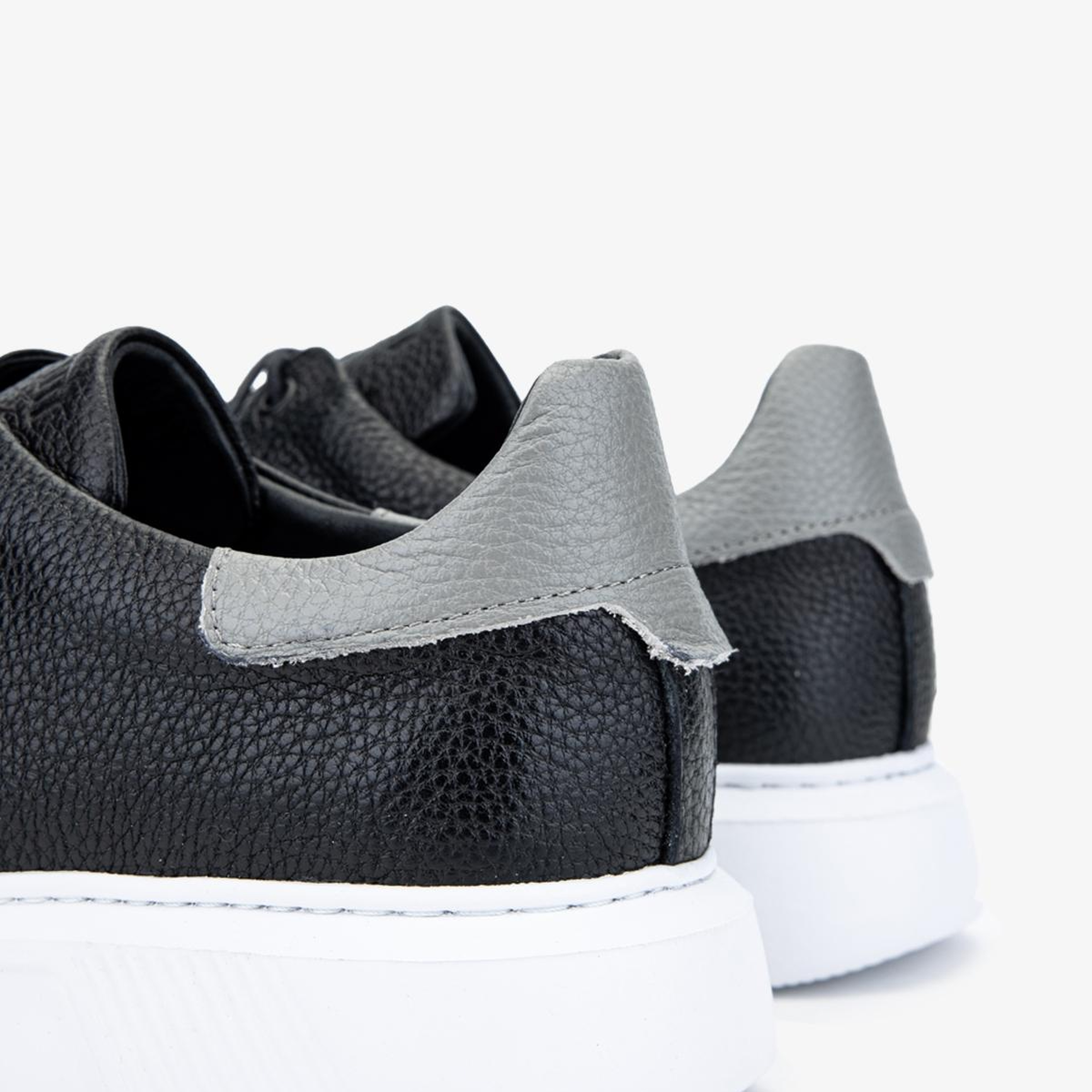 Valmenti Erkek Hakiki Deri Siyah Floter Sneakers & Spor Ayakkabı