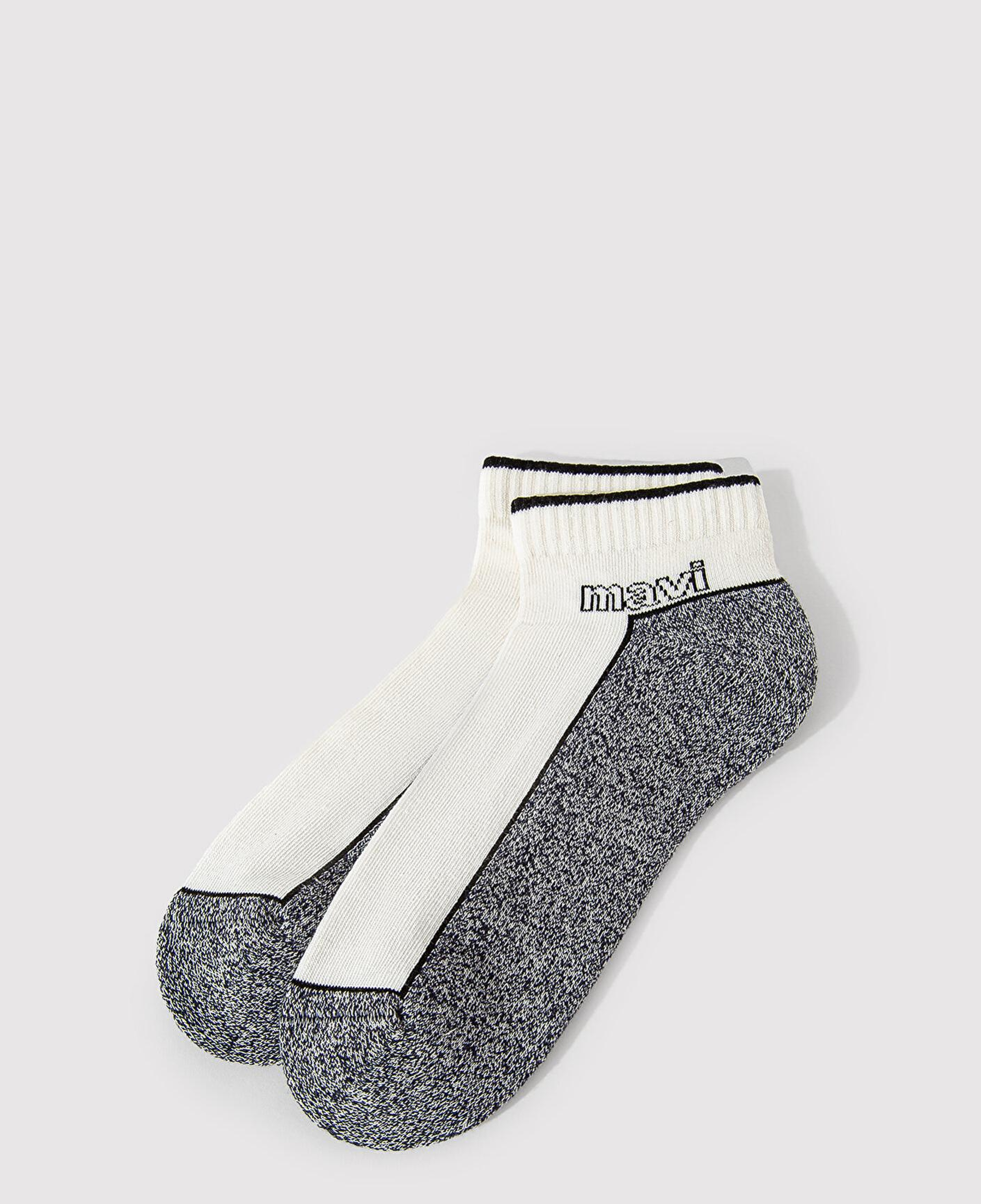Mavi Mavi Logo Detaylı Beyaz Patik Çorap 0911604-622