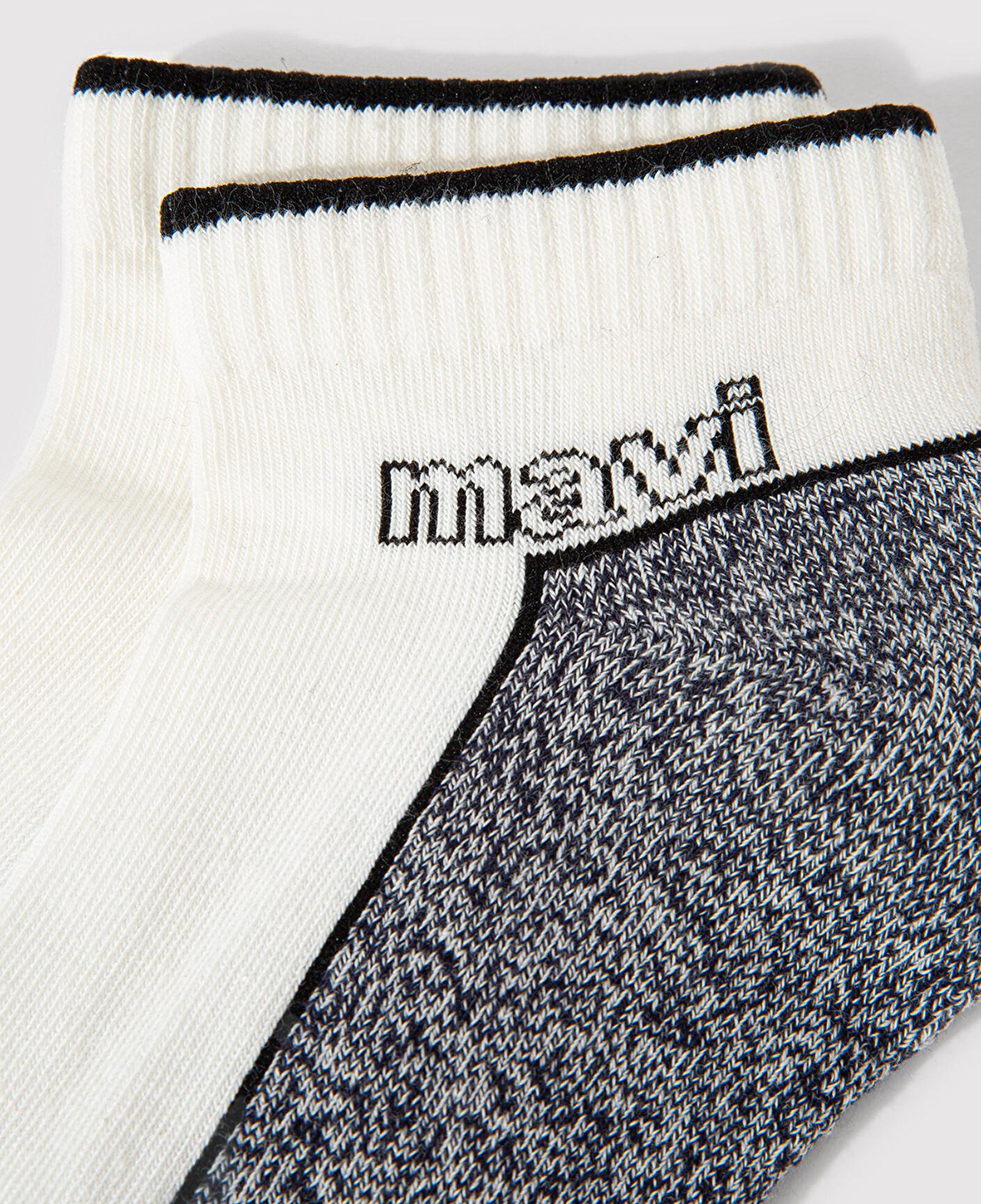 Mavi Mavi Logo Detaylı Beyaz Patik Çorap 0911604-622