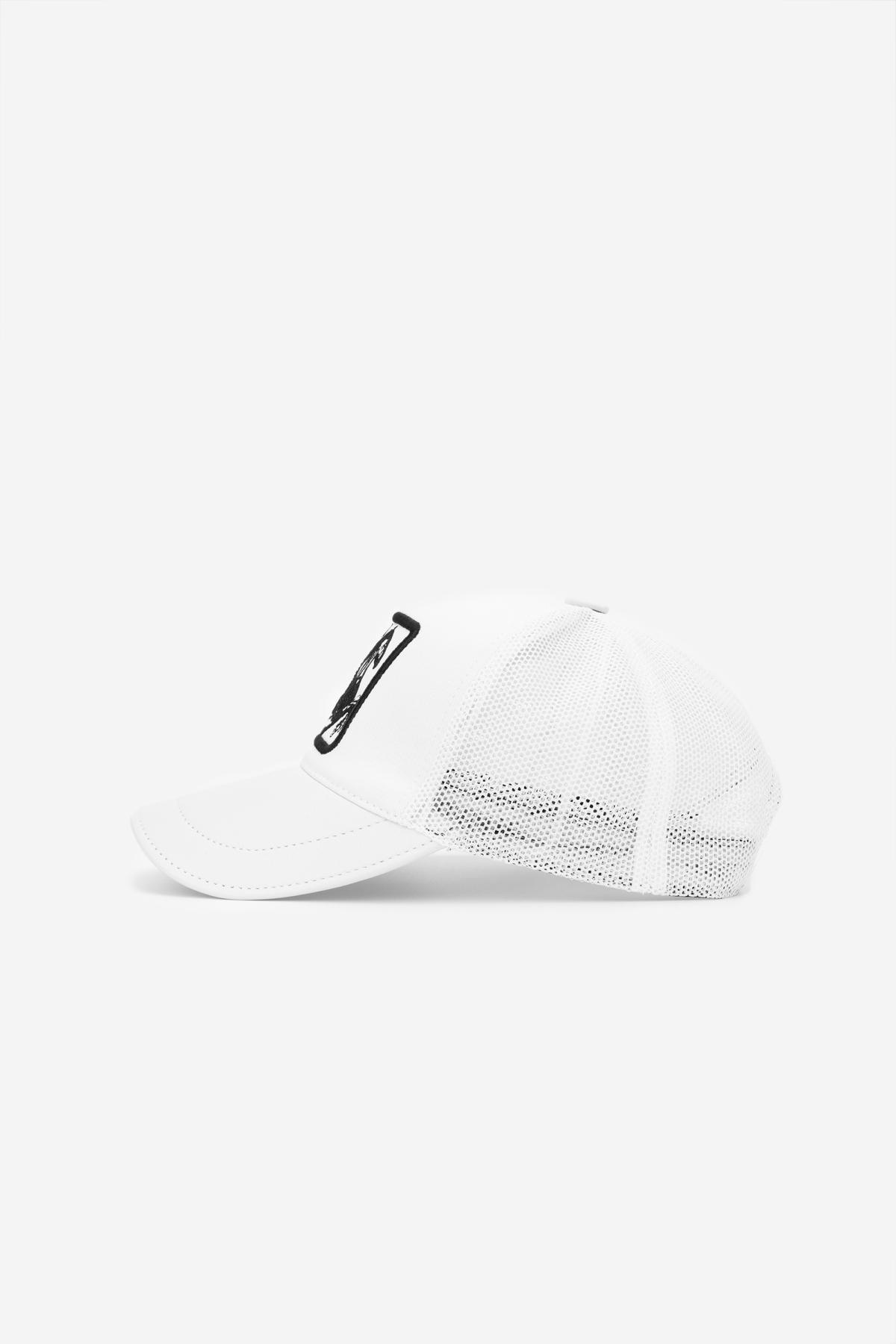 Valmenti Unisex Peluş Beyaz Şapka