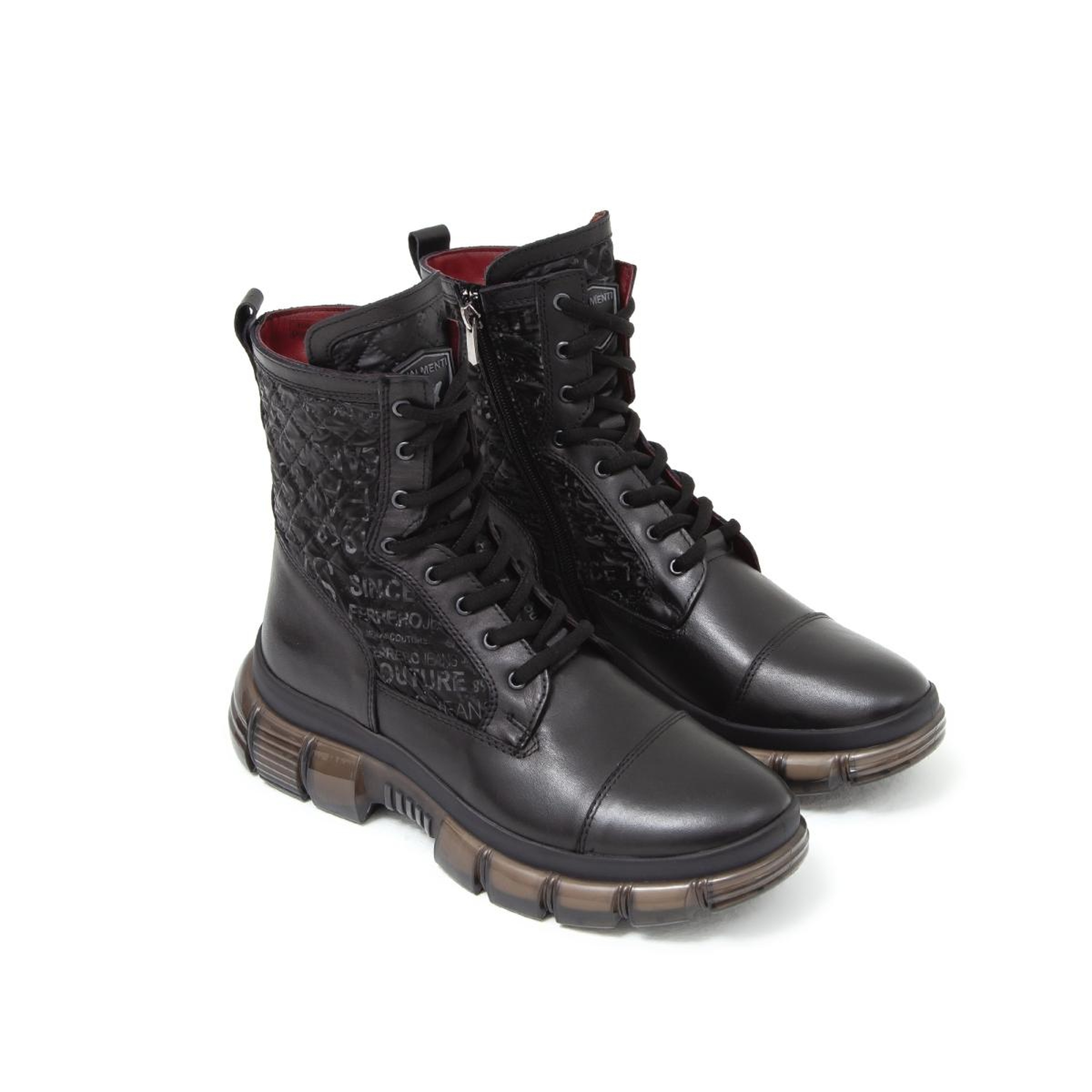 Valmenti Erkek Hakiki Deri Siyah Casual Bot