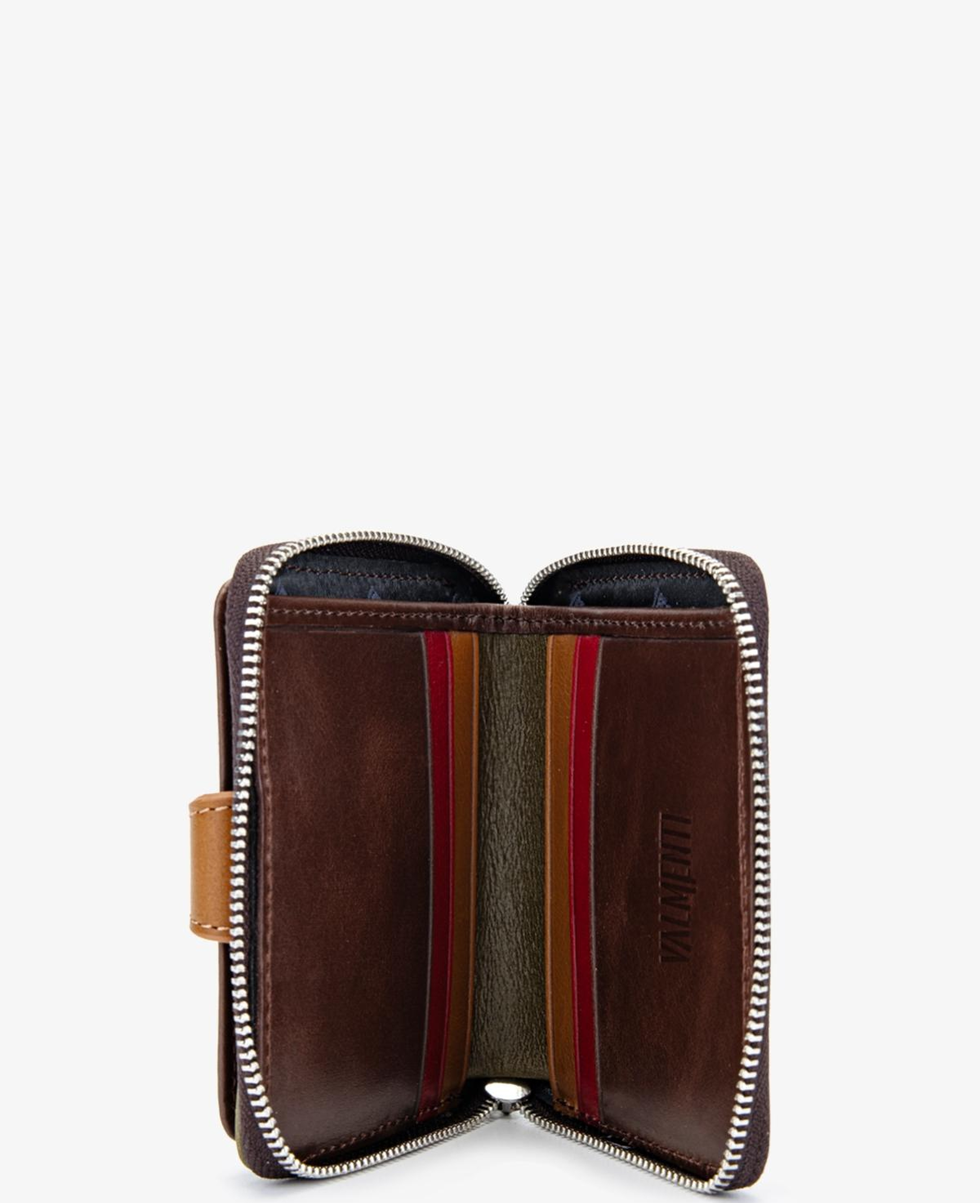 Valmenti Unisex Hakiki Deri Kahverengi Cüzdan Cuzdan