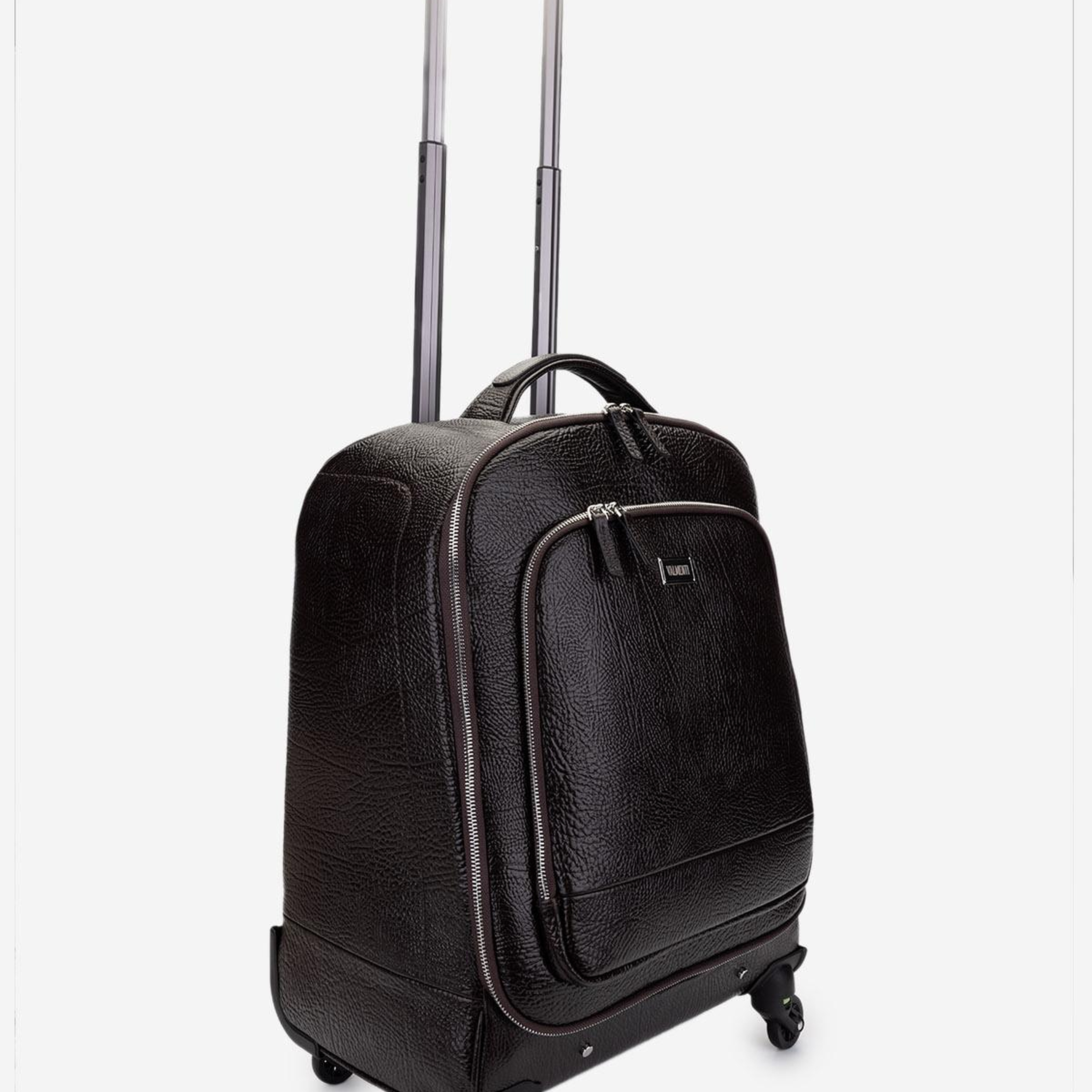 Valmenti Unisex Hakiki Deri Kahverengi Valiz