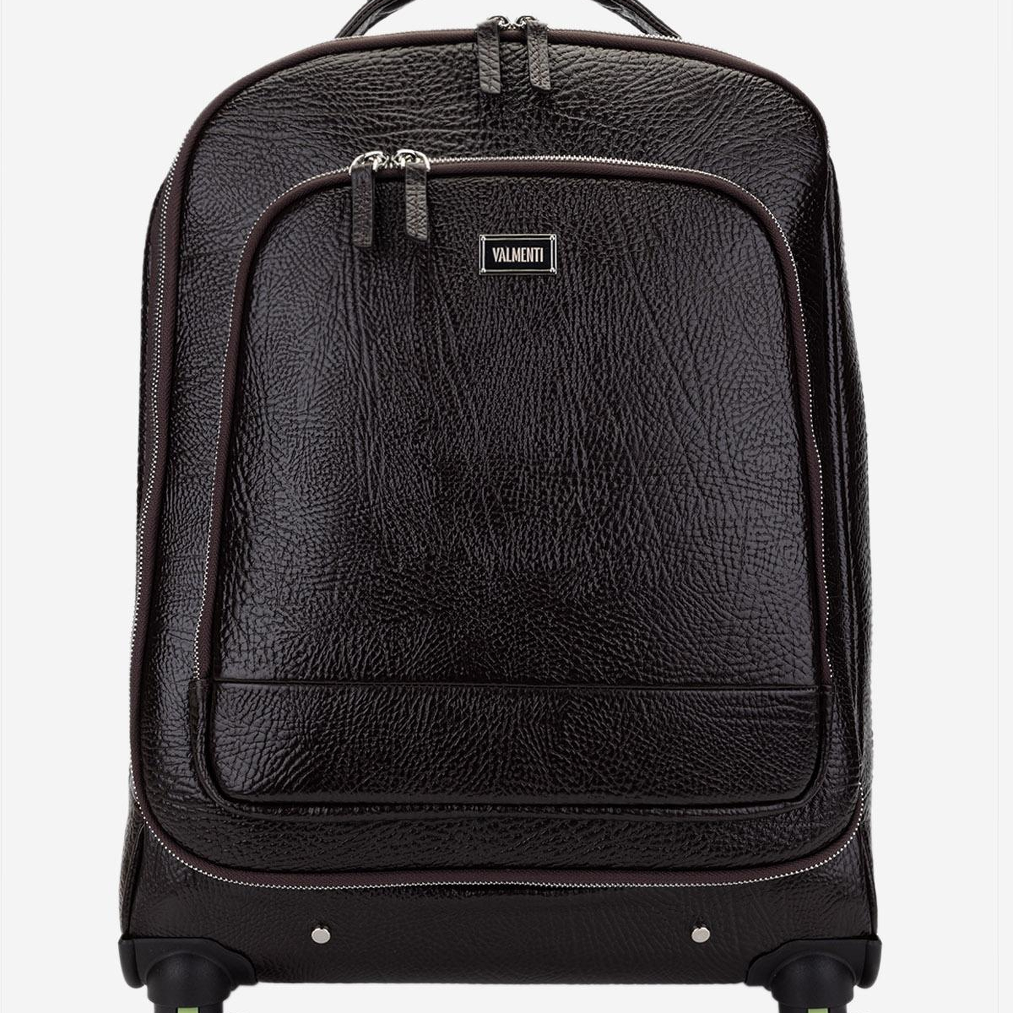 Valmenti Unisex Hakiki Deri Kahverengi Valiz