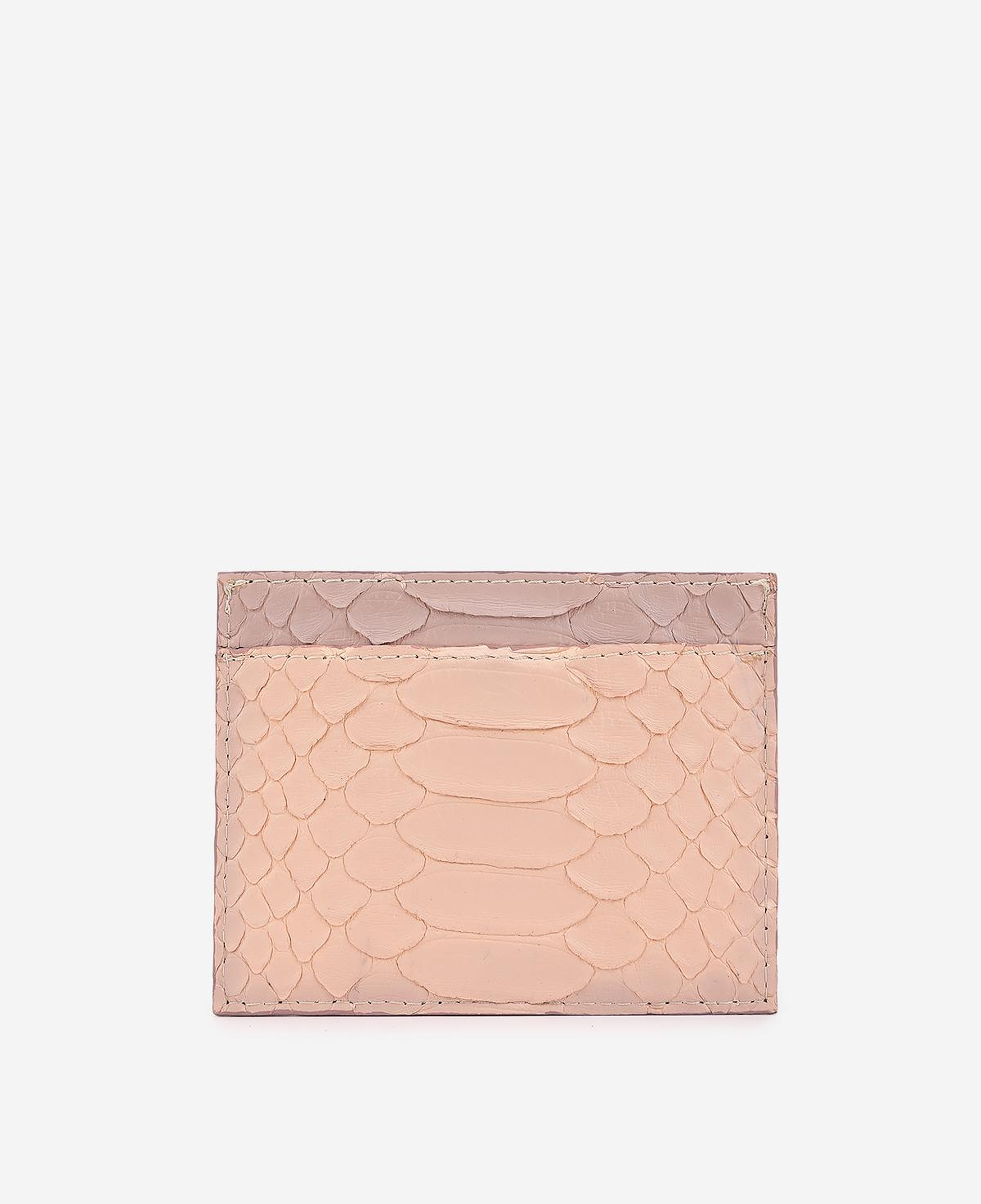 Valmenti Unisex Hakiki Deri Pembe Piton Kartlık