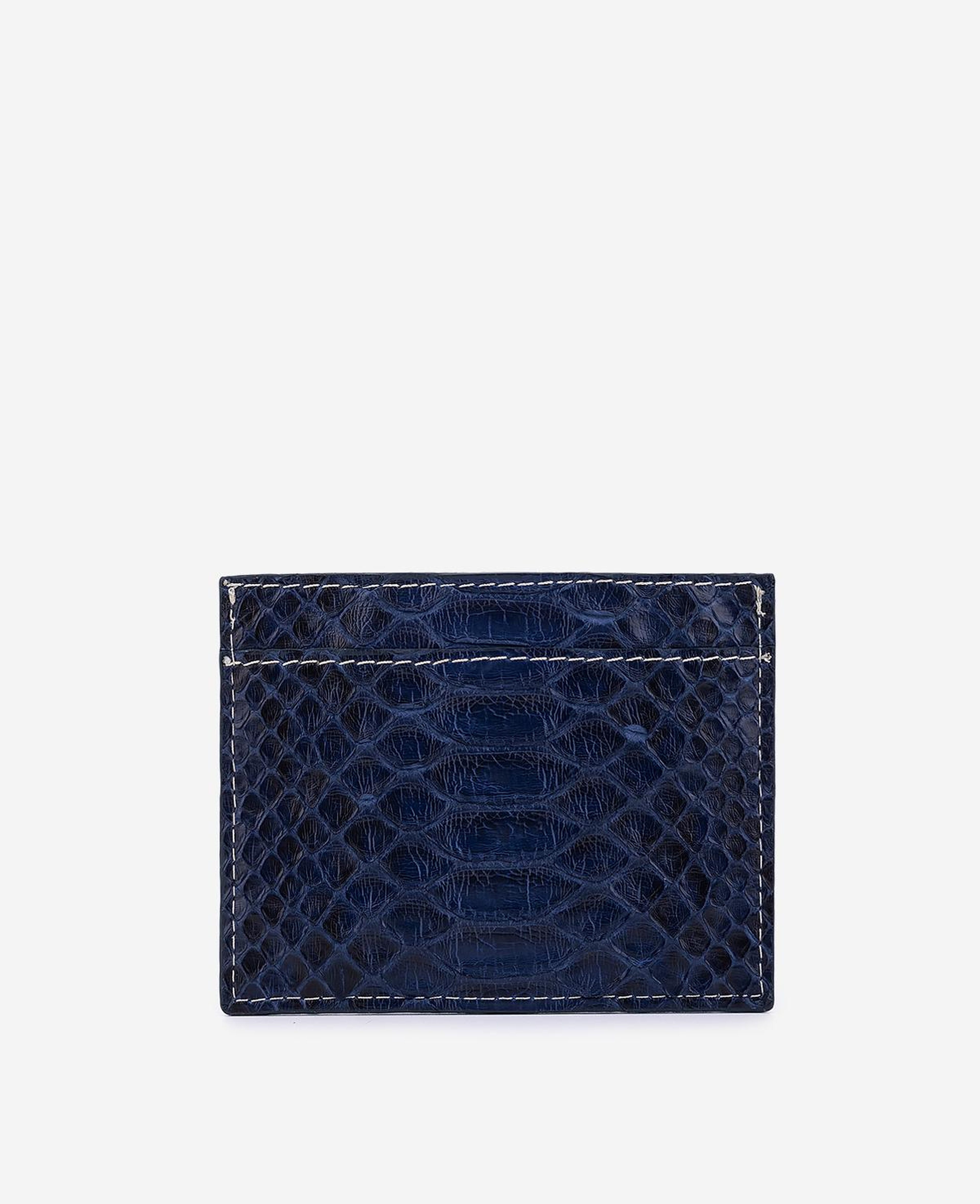 Valmenti Unisex Hakiki Deri Lacivert Piton Kartlık