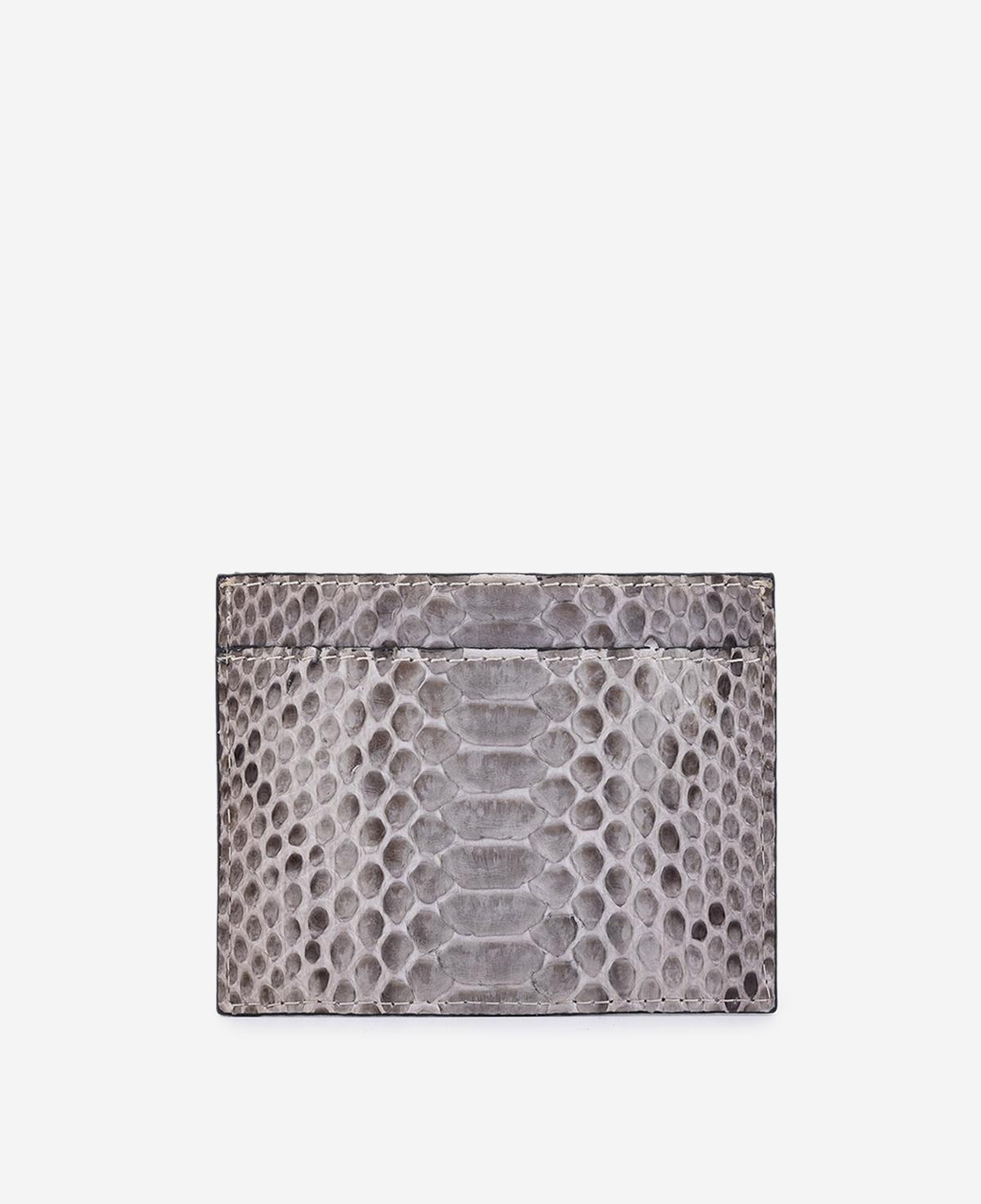 Valmenti Unisex Hakiki Deri Gri Piton Kartlık