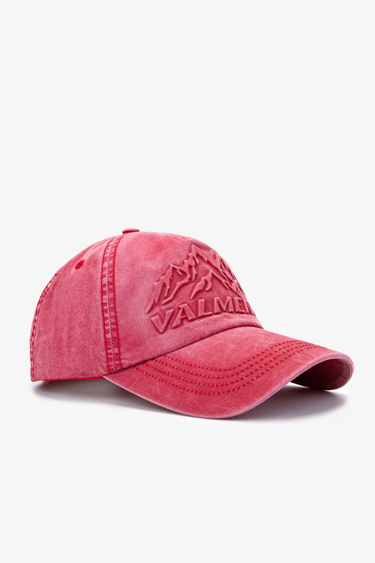 Valmenti Unisex Tekstil Kırmızı Beyzbol Şapka