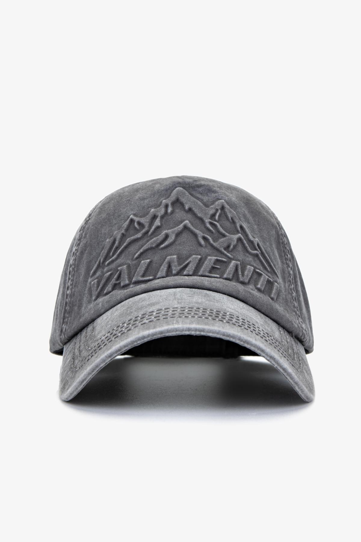 Valmenti Unisex Tekstil Gri Beyzbol Şapka