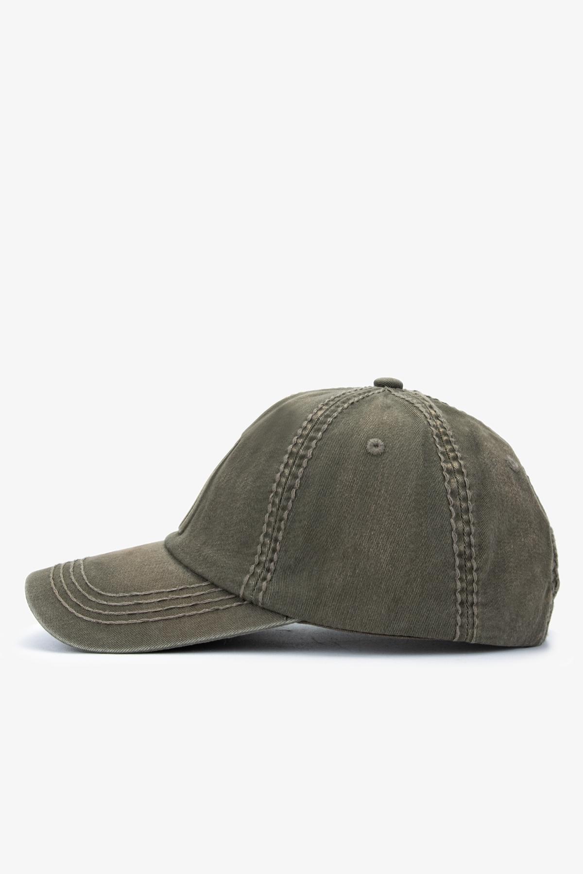 Valmenti Unisex Tekstil Yeşil Beyzbol Şapka