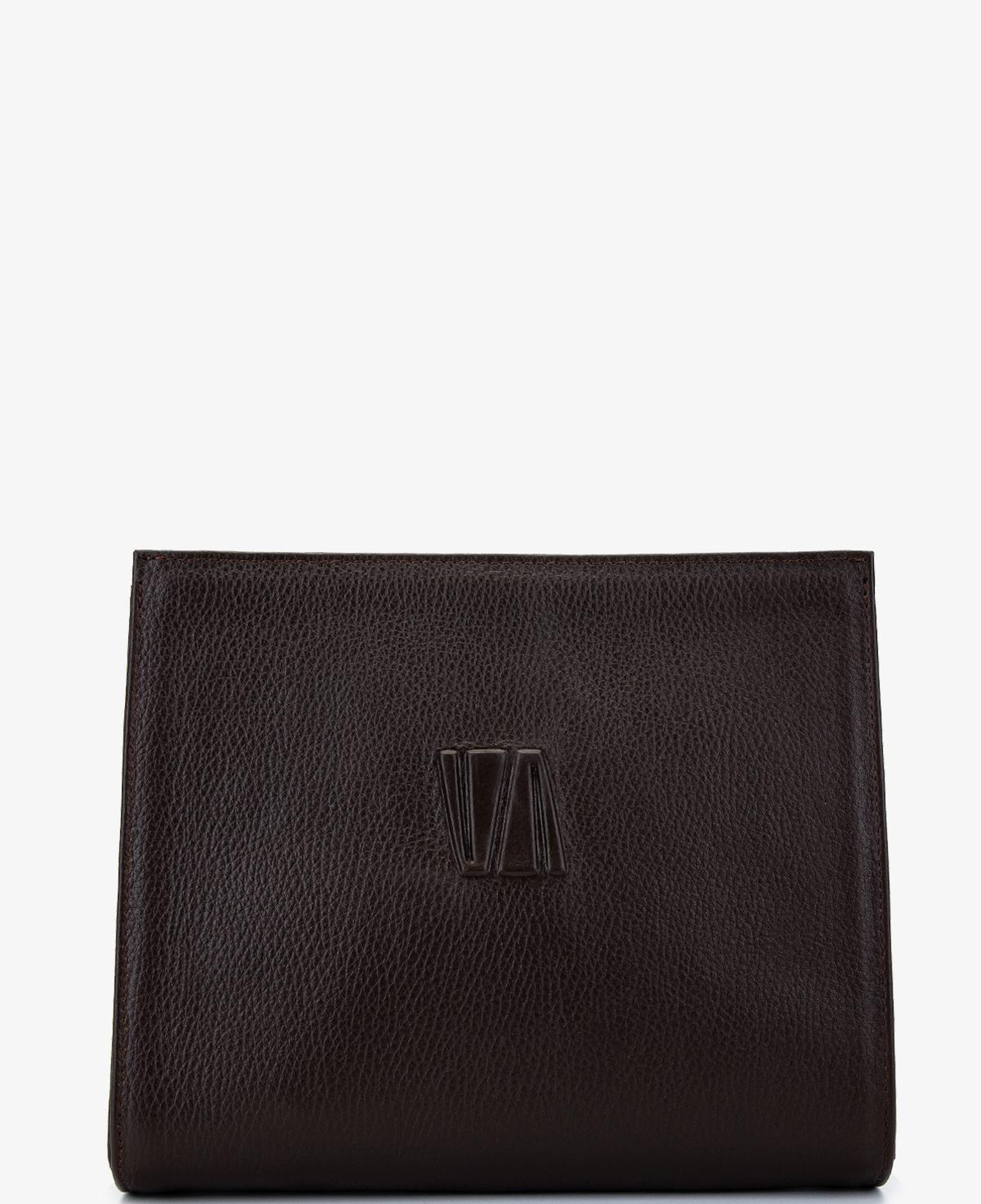Valmenti Unisex Hakiki Deri Kahverengi El Çantası