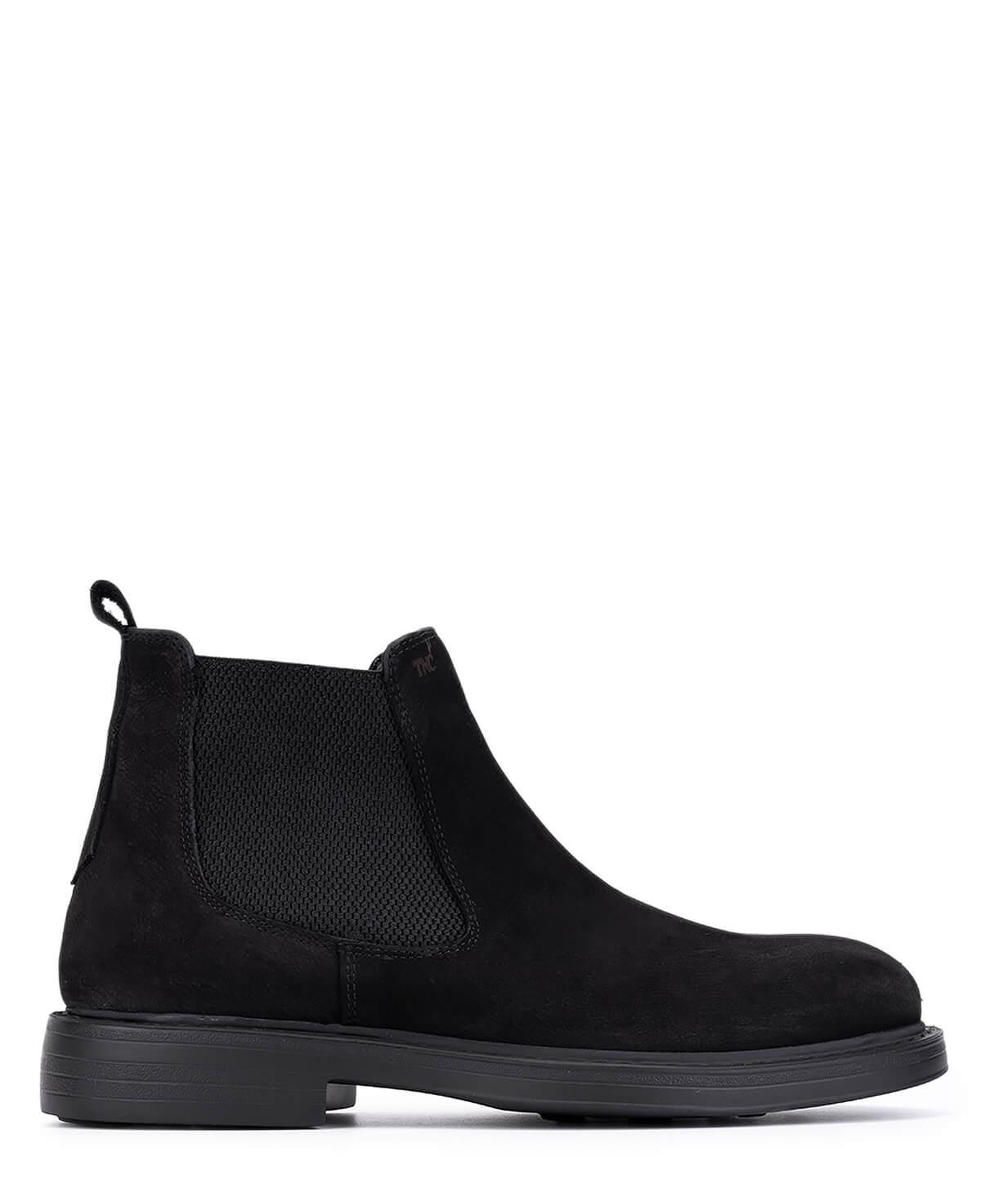 Tamer Tanca Erkek Hakiki Deri Siyah Nubuk Casual Bot